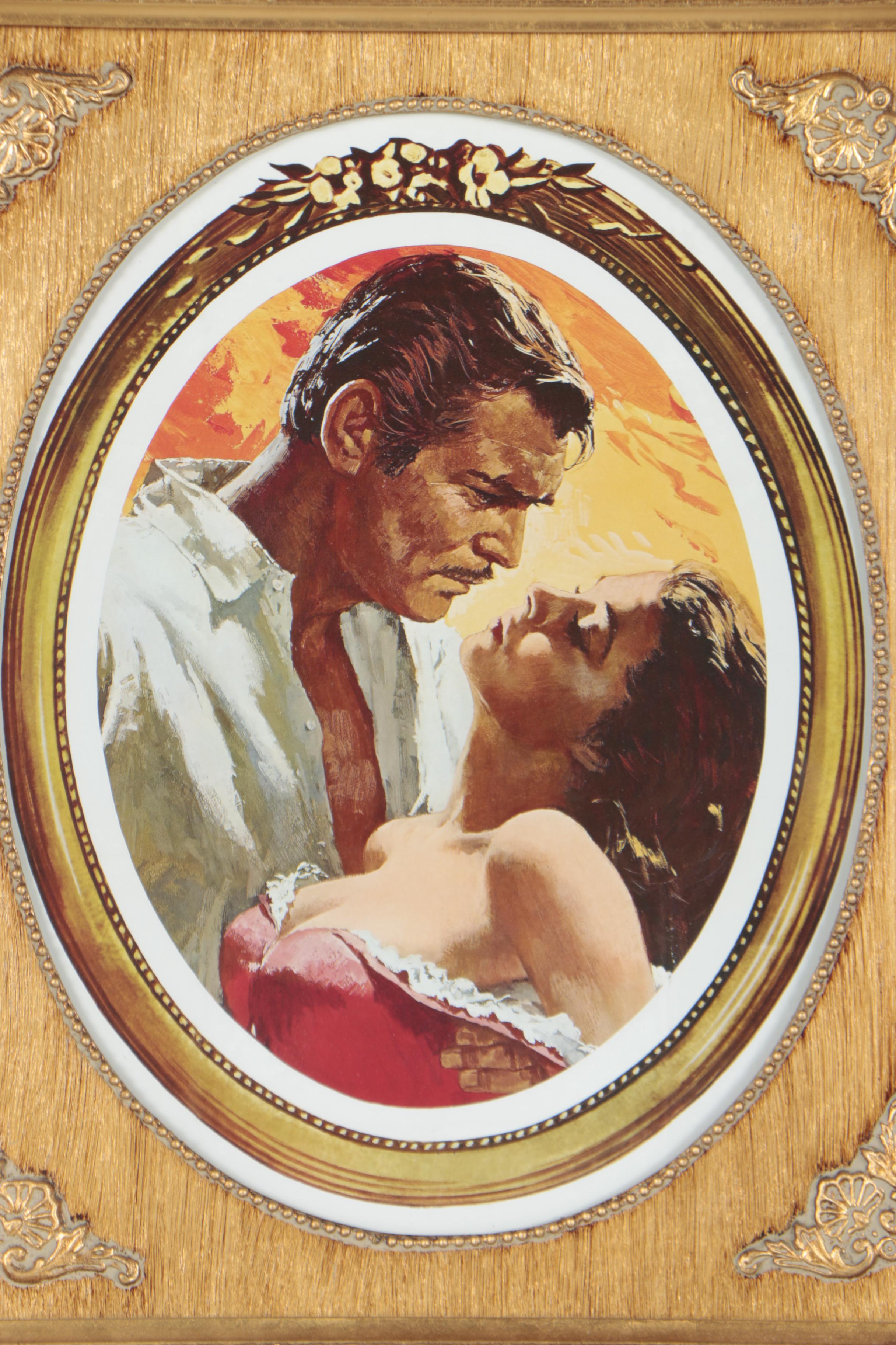 Giclée Print of Scarlett O'Hara and Rhett Butler from "Gone with the Wind"