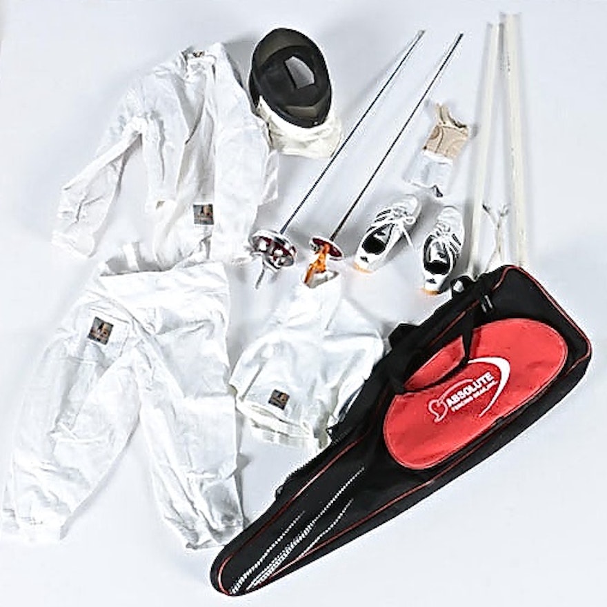 Absolute Fencing Equipment with Adidas Men's Fencing Shoes