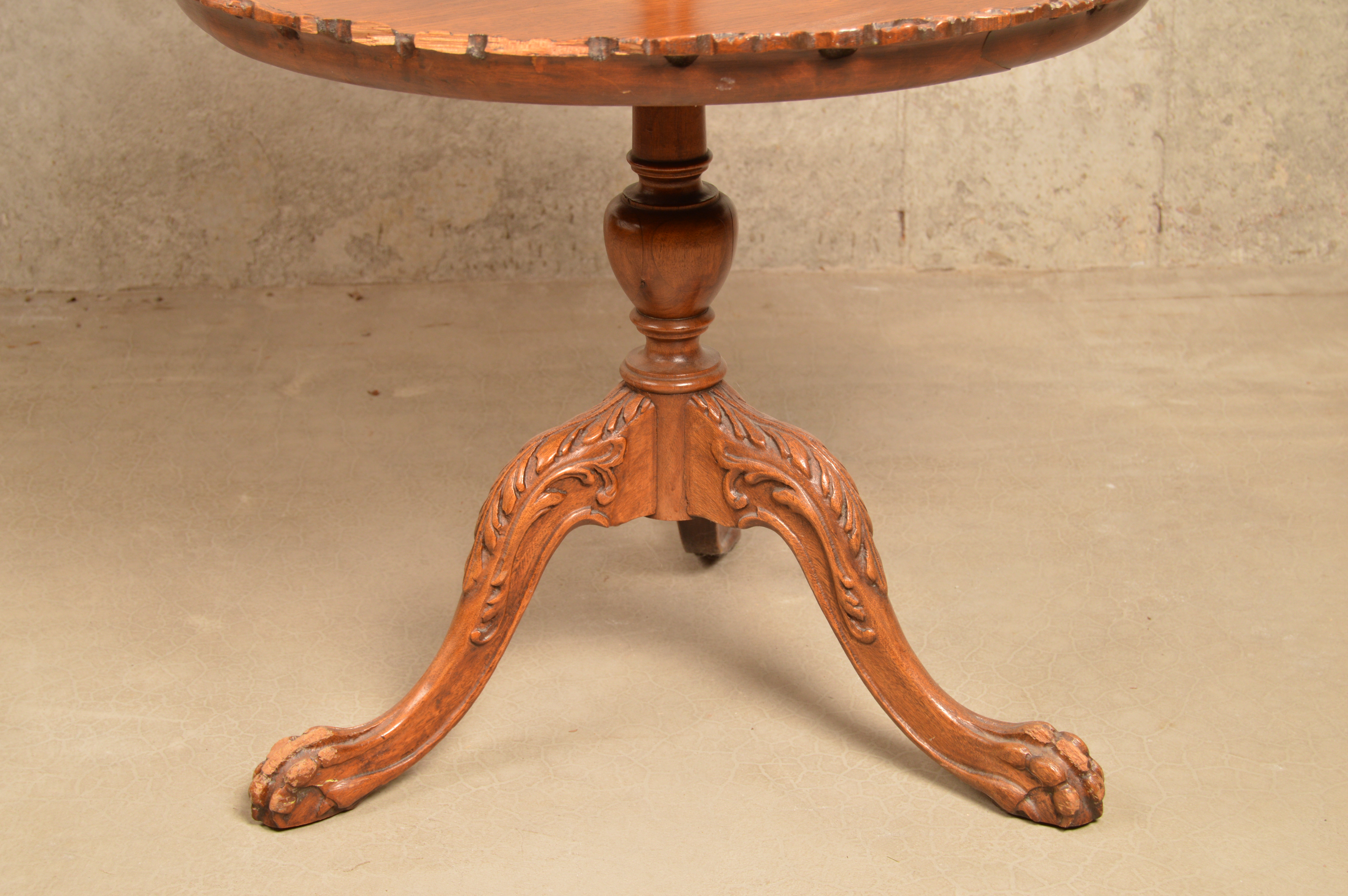 Vintage Chippendale Style Two-Tiered Table