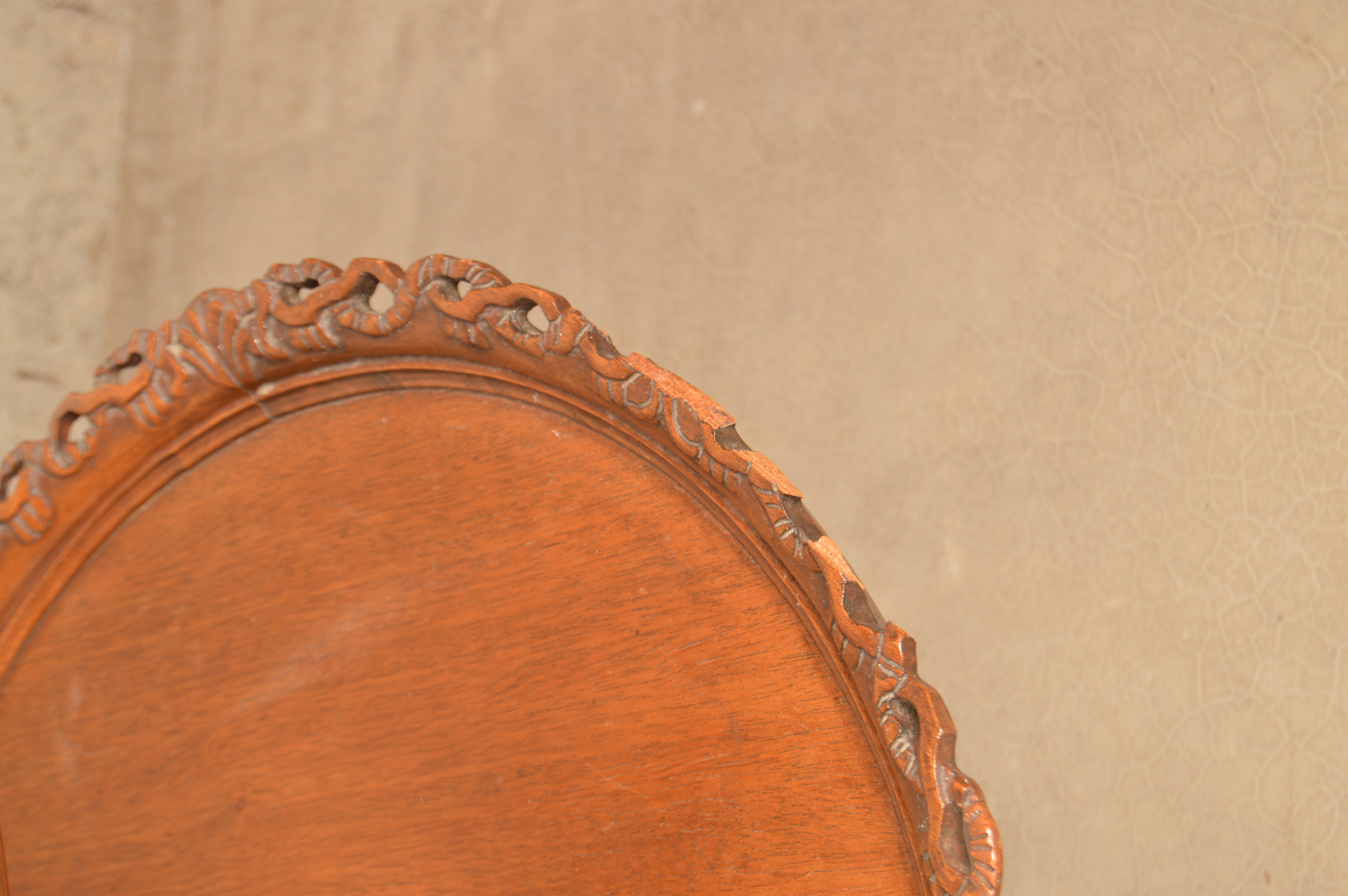 Vintage Chippendale Style Two-Tiered Table