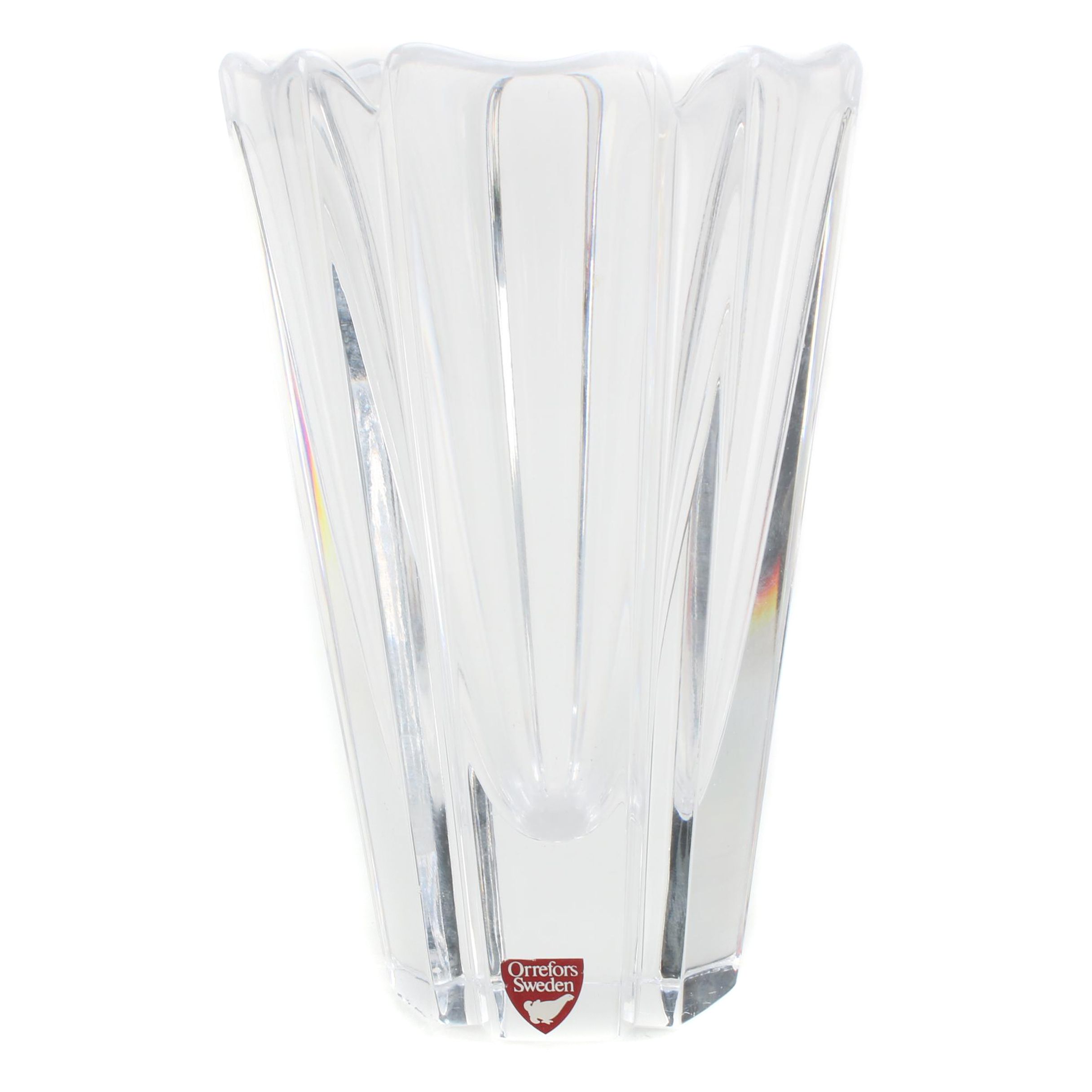 Orrefors Clear Crystal Vase