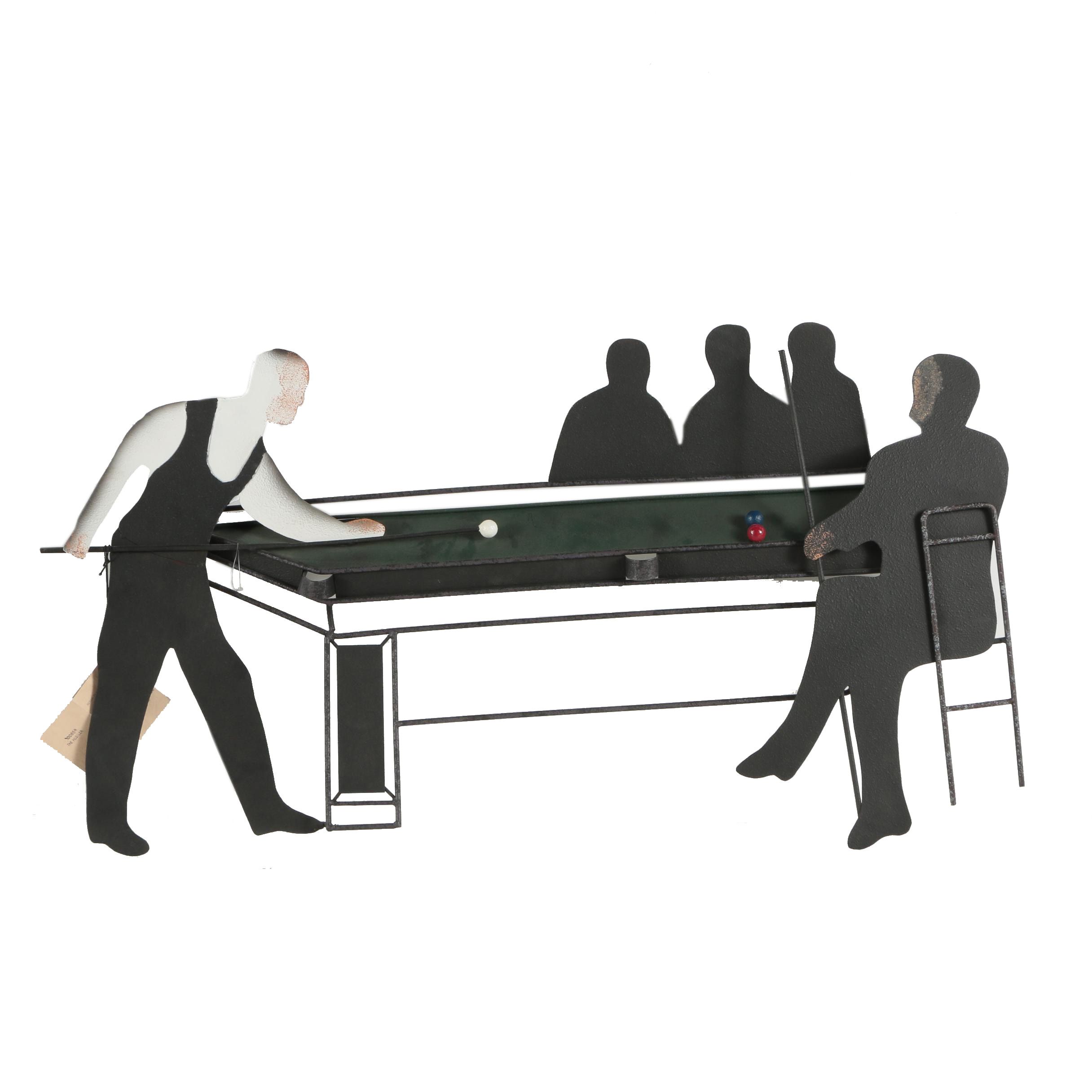 Curtis Jeré and Artisan House Metal Wall Sculpture "The Hustler"