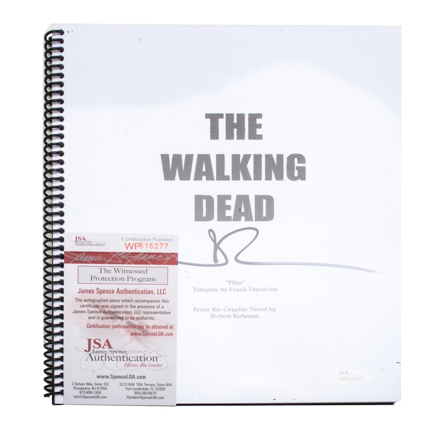 Norman Reedus Signed "Walking Dead" Script with COA