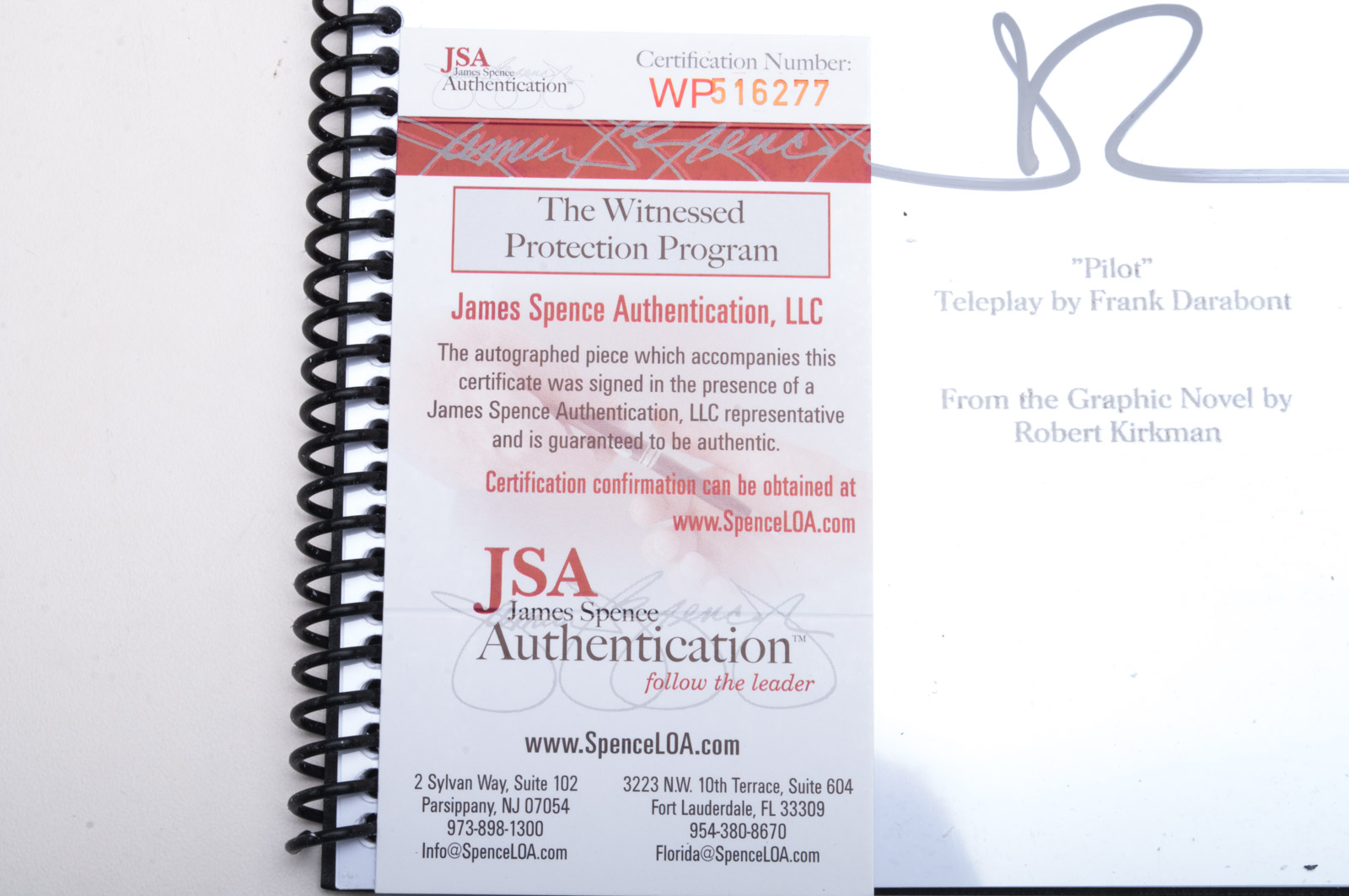 Norman Reedus Signed "Walking Dead" Script with COA
