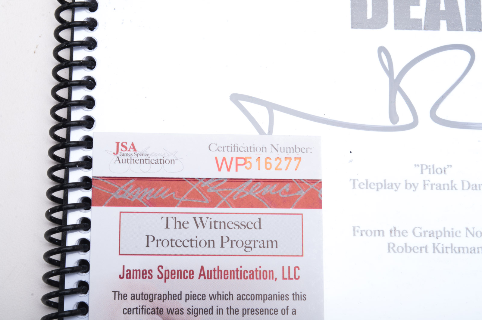 Norman Reedus Signed "Walking Dead" Script with COA