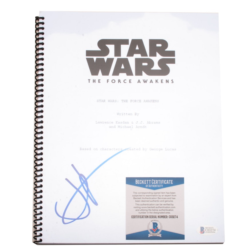 J.J. Abrams Signed "Star Wars" Script  COA