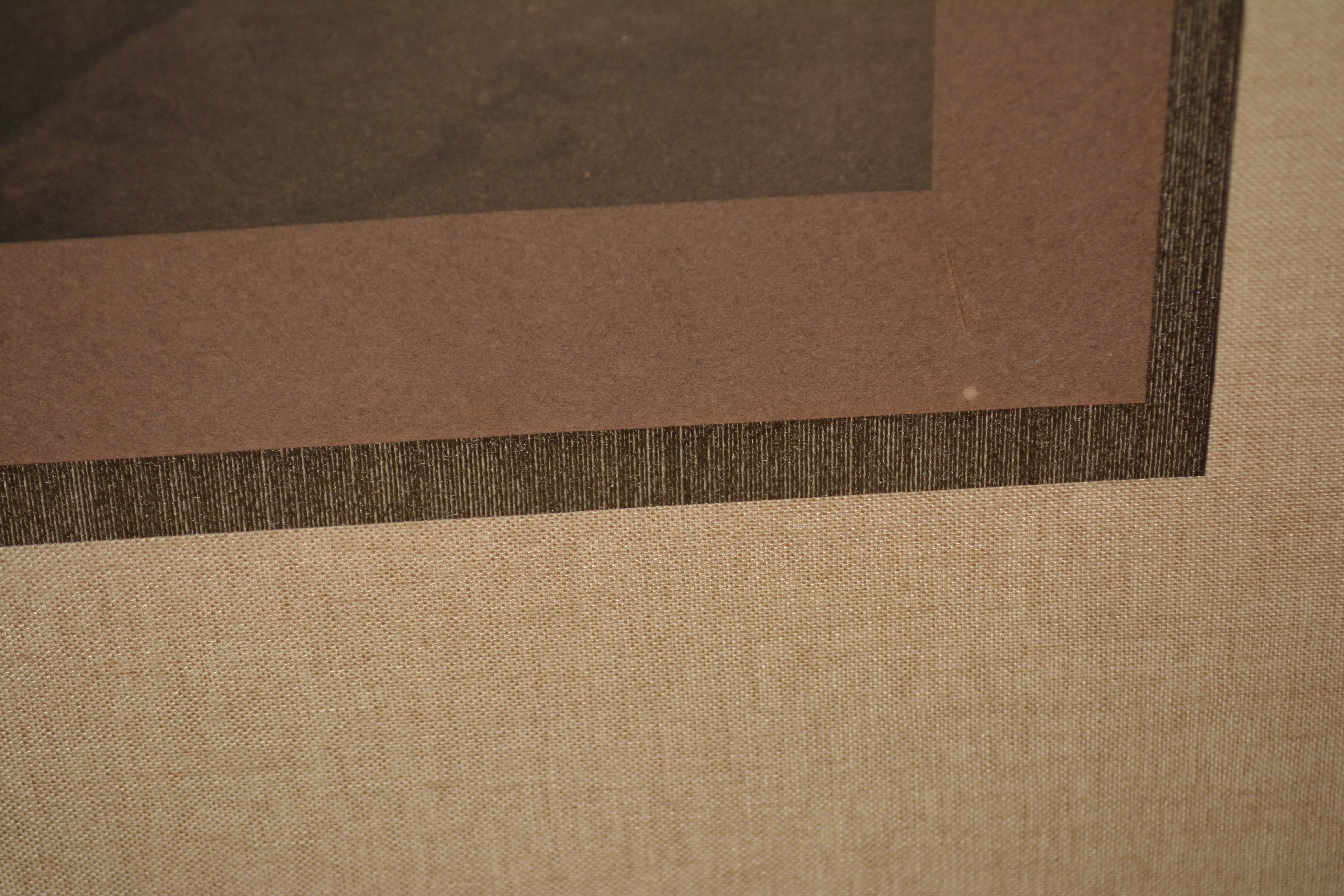 Antique Signed Planographic Print of Couple