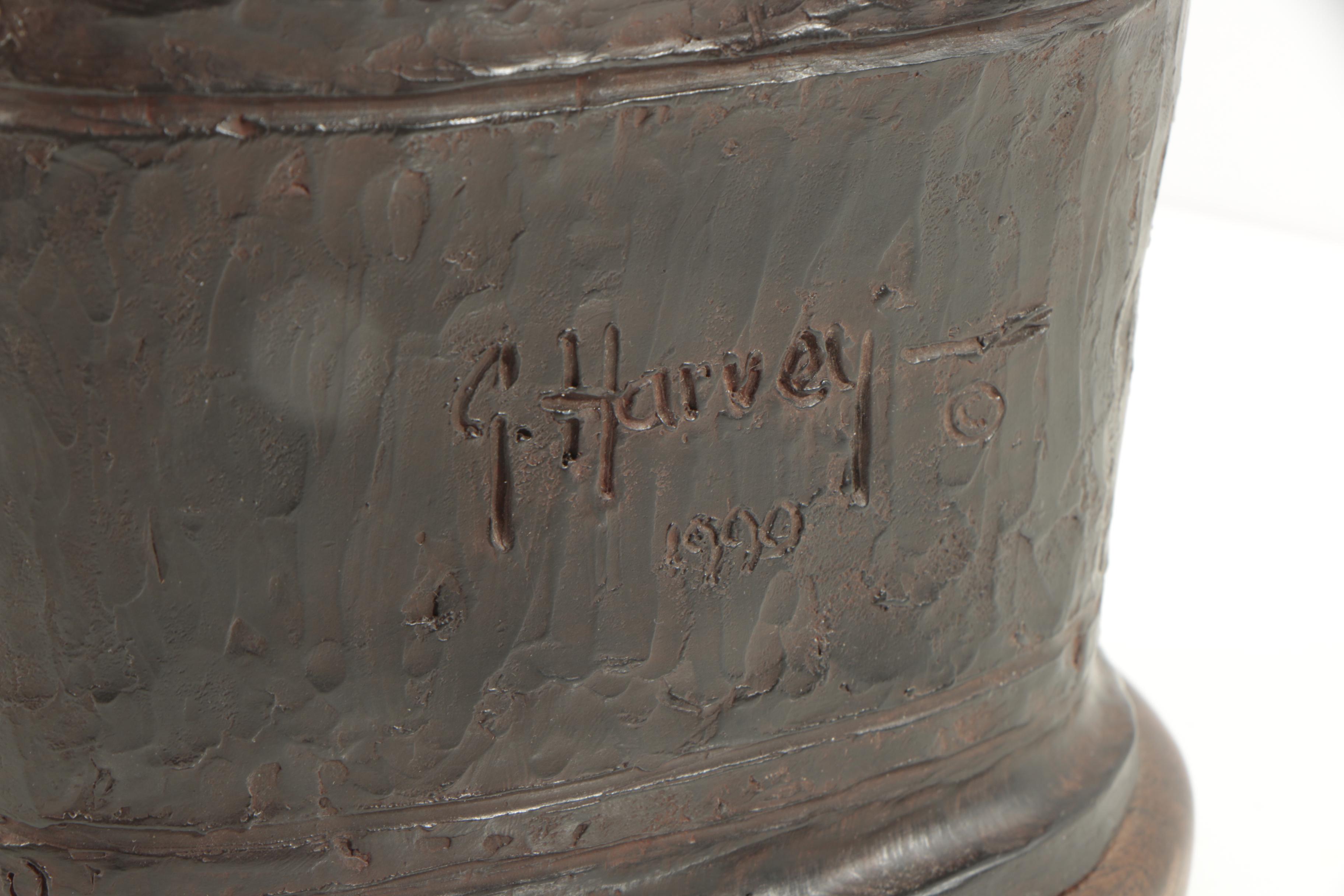 1990 Limited Edition Bronze Recast Sculpture After G. Harvey "Barely There"