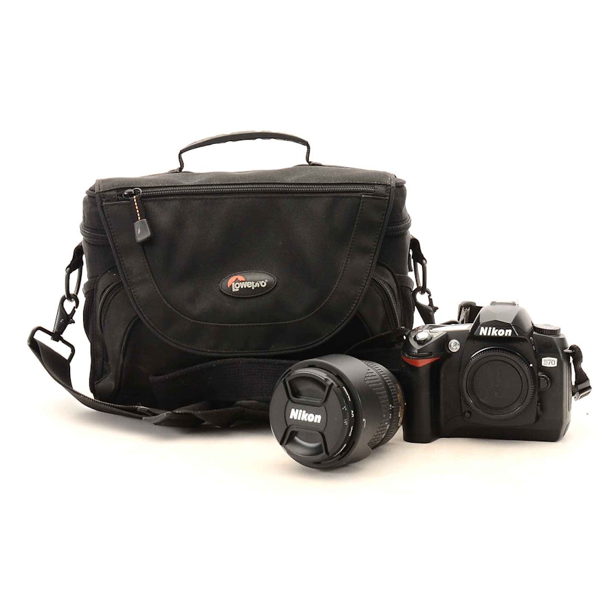 Nikon D70 Digital SLR Camera with Case