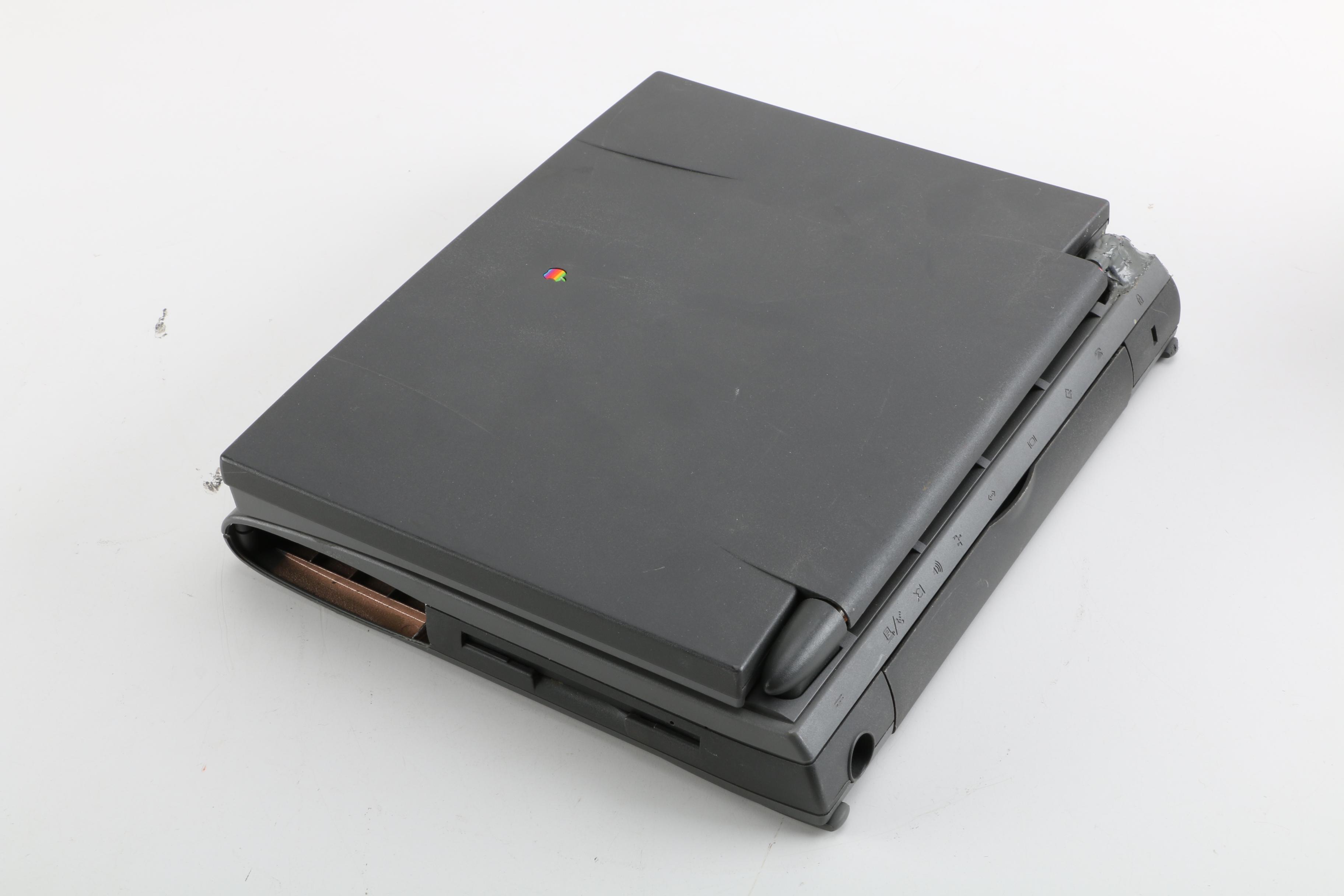 Vintage Apple Printer and PowerBook Laptops with Chargers and Battery