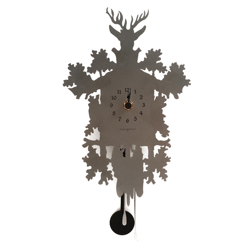 Diamantini & Domeniconi Laser Cut Metal Wall Clock