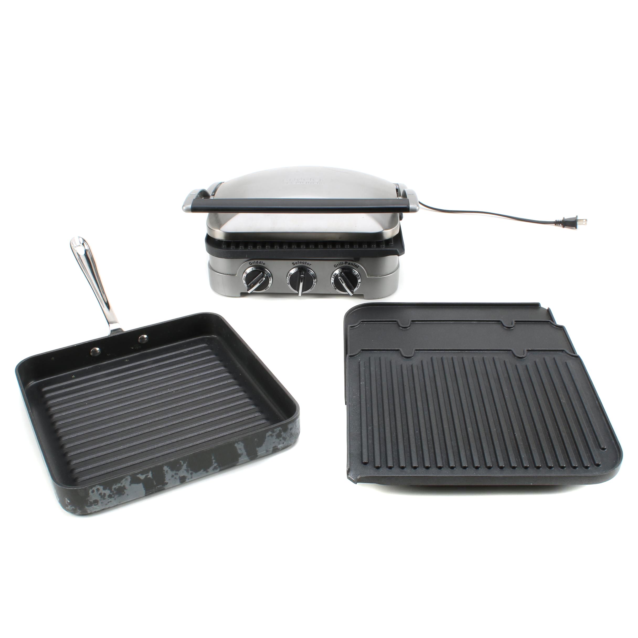 Cuisinart Griddler and All-Clad Griddle Pan