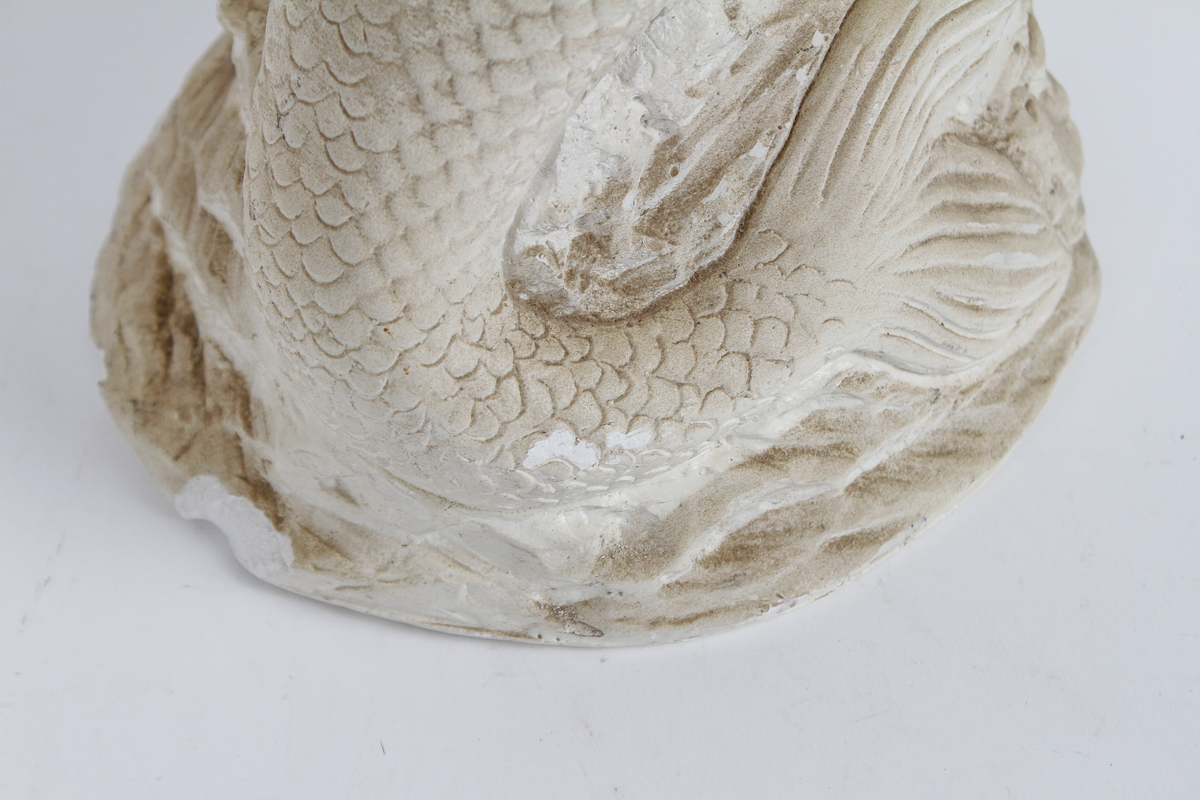 Late 20th-Century Plaster Figures of Mermaid and Female Nude