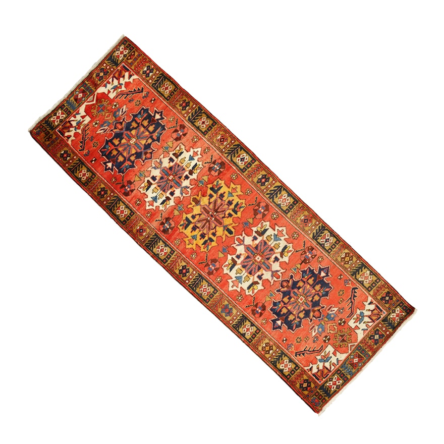 Hand-Knotted North West Persian Wool Carpet Runner