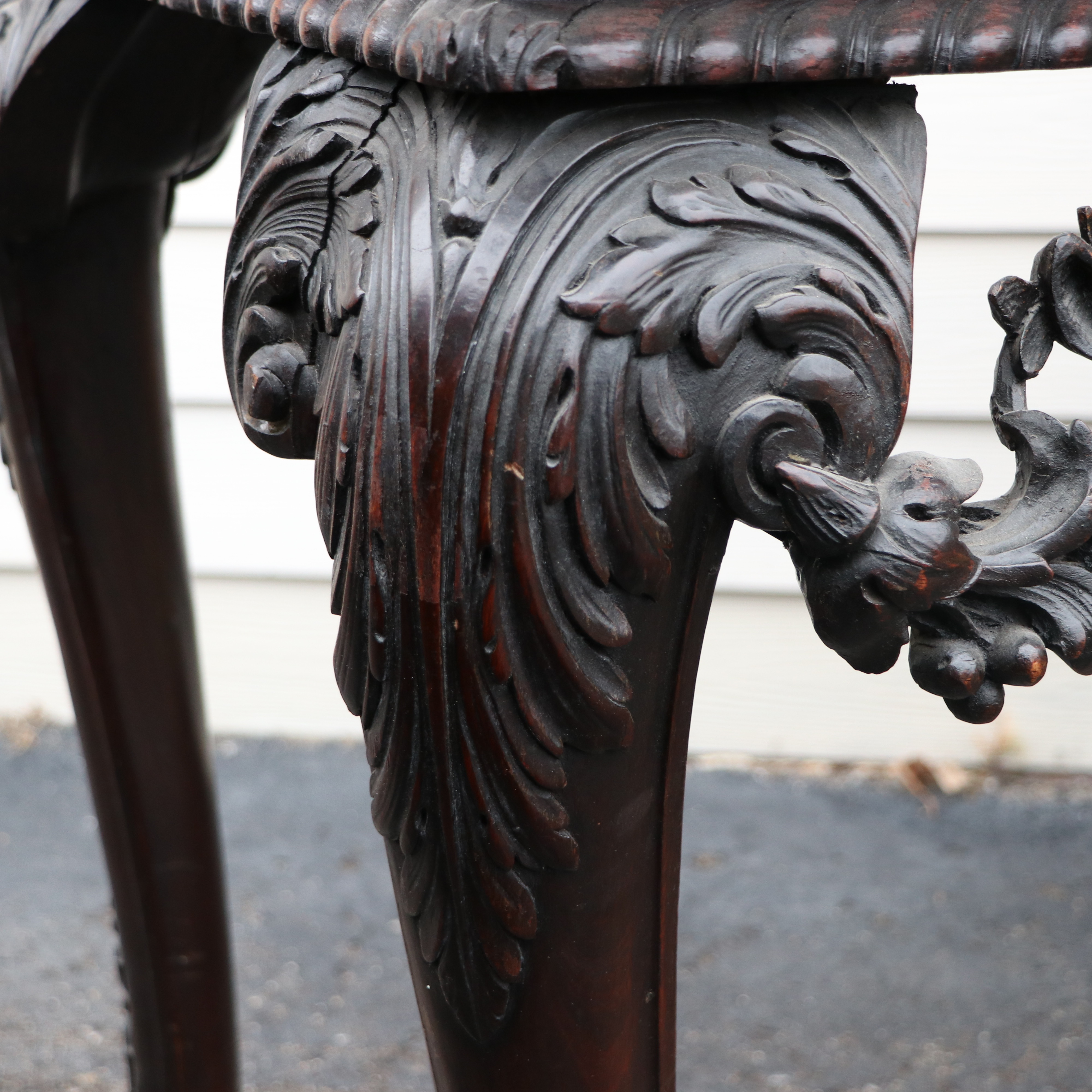 Antique George II Style Pier Table with Marble Top