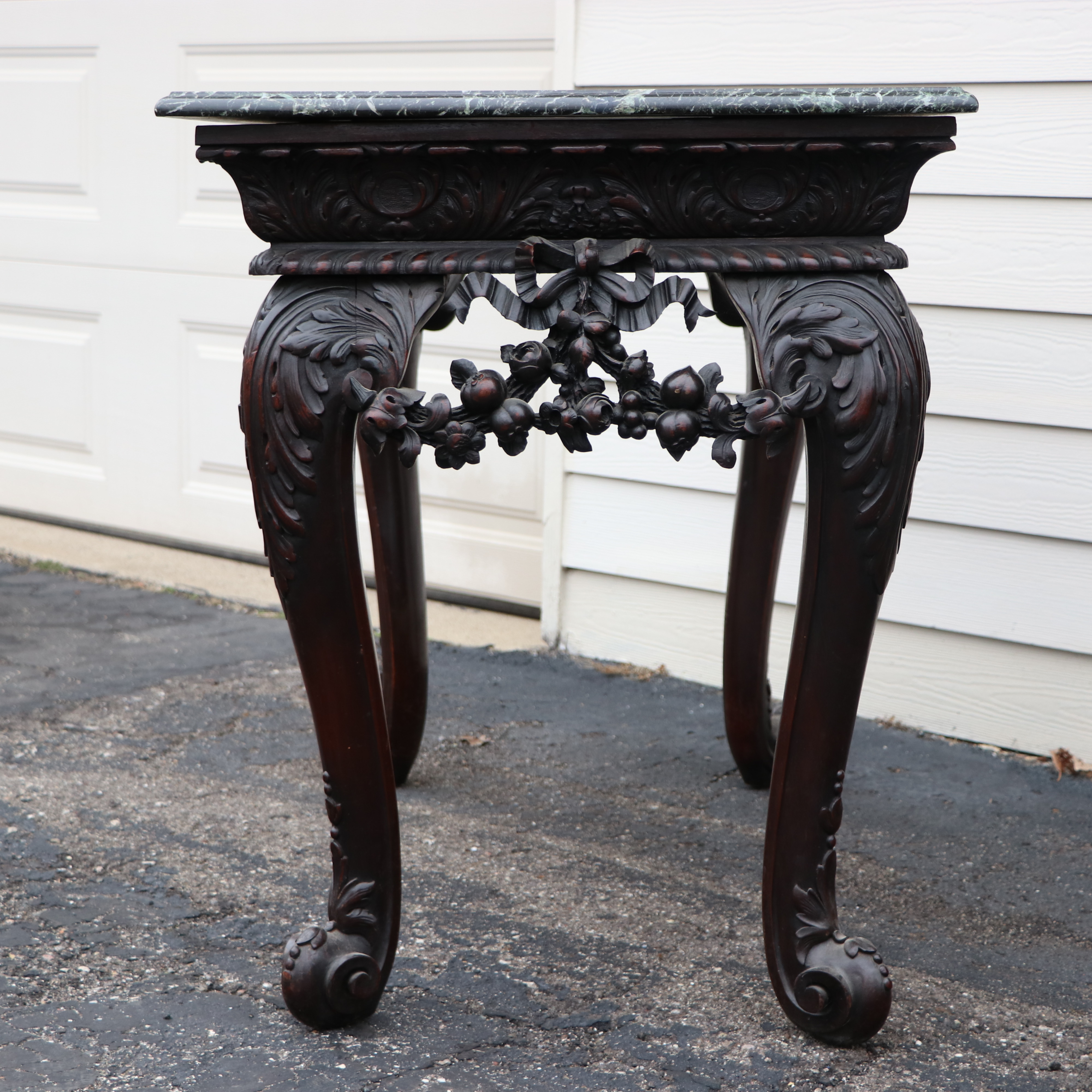 Antique George II Style Pier Table with Marble Top