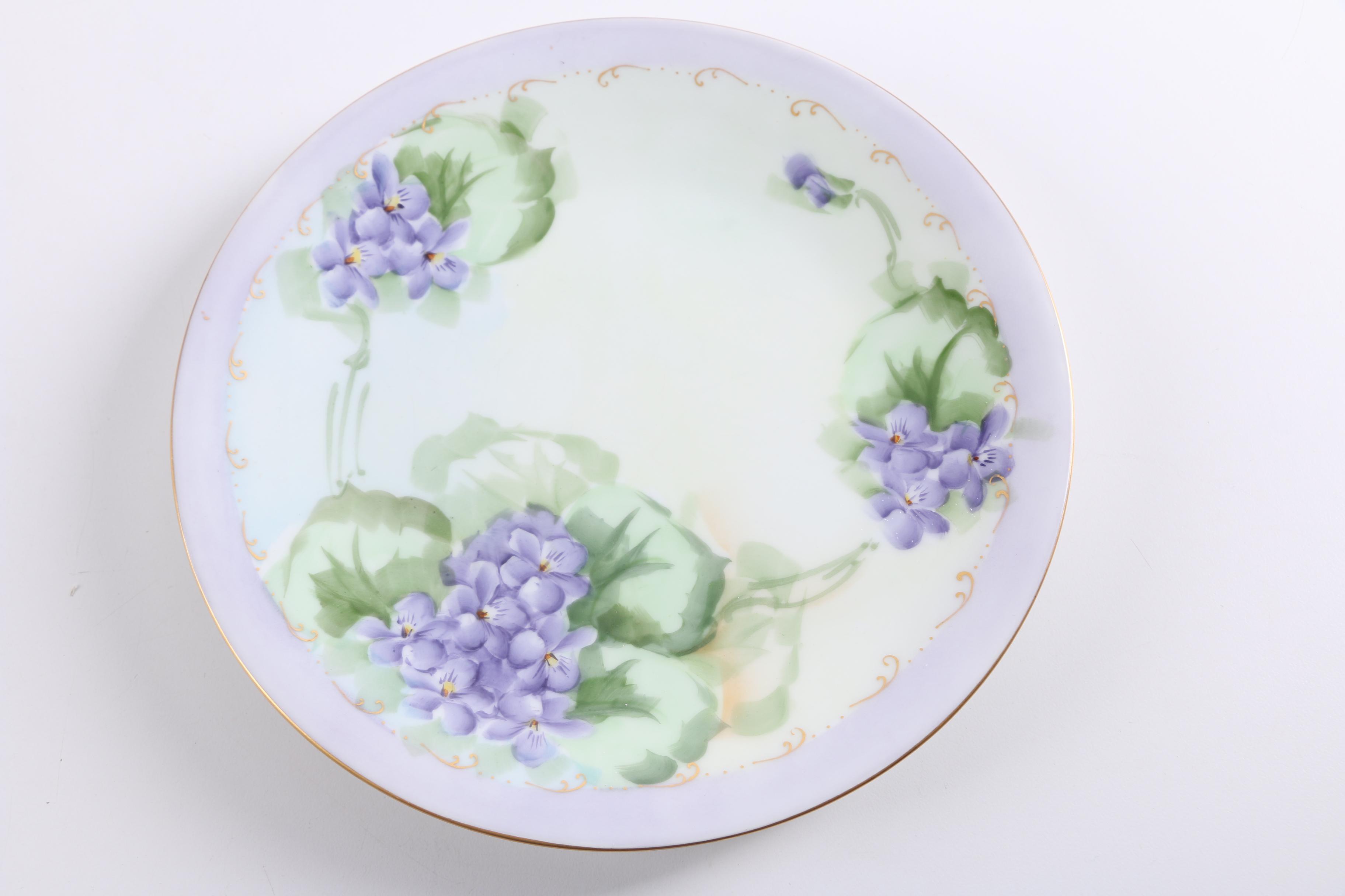 I Godinger Fruits with Sheet Music and Limoges Floral Plates