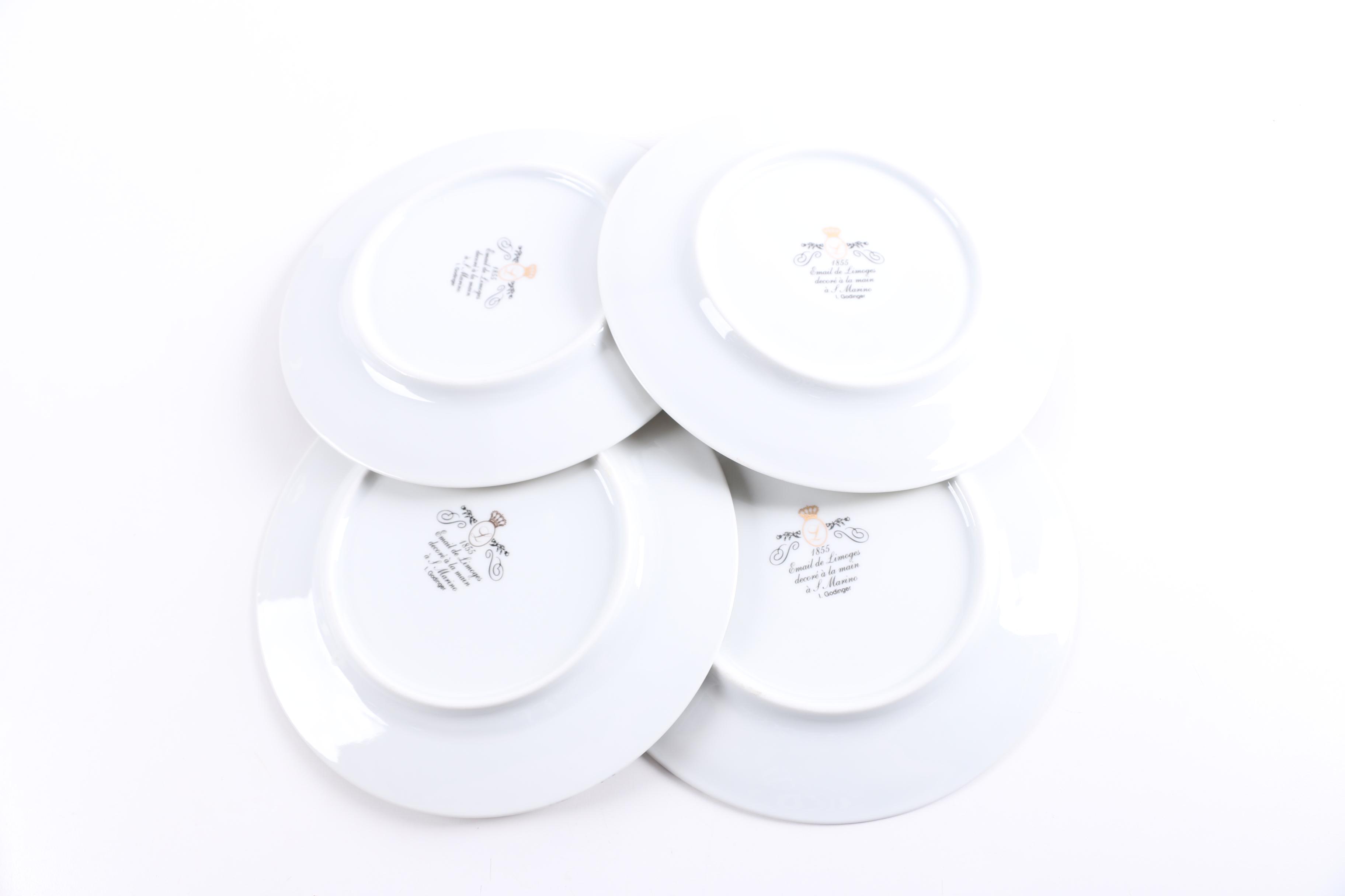 I Godinger Fruits with Sheet Music and Limoges Floral Plates