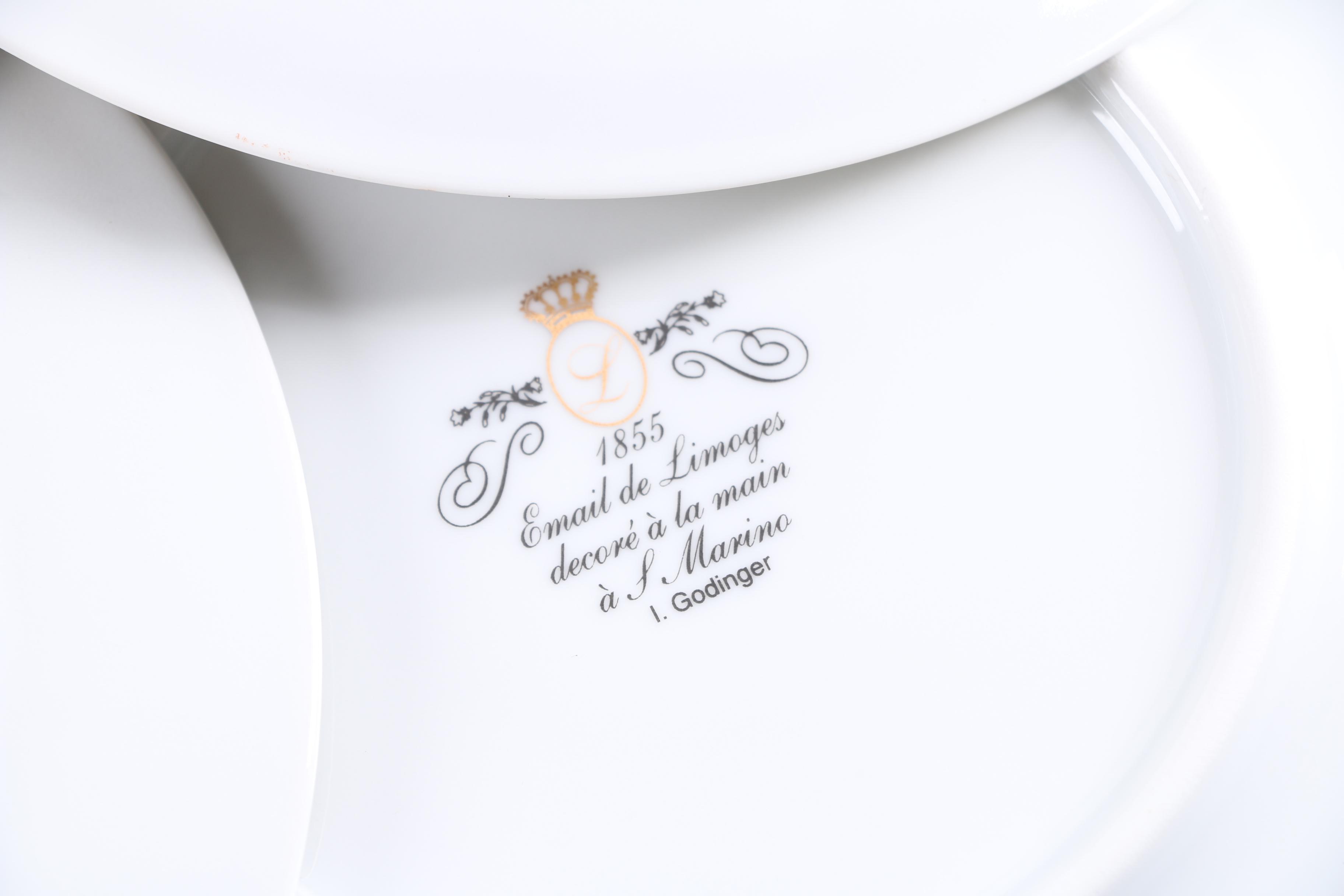 I Godinger Fruits with Sheet Music and Limoges Floral Plates