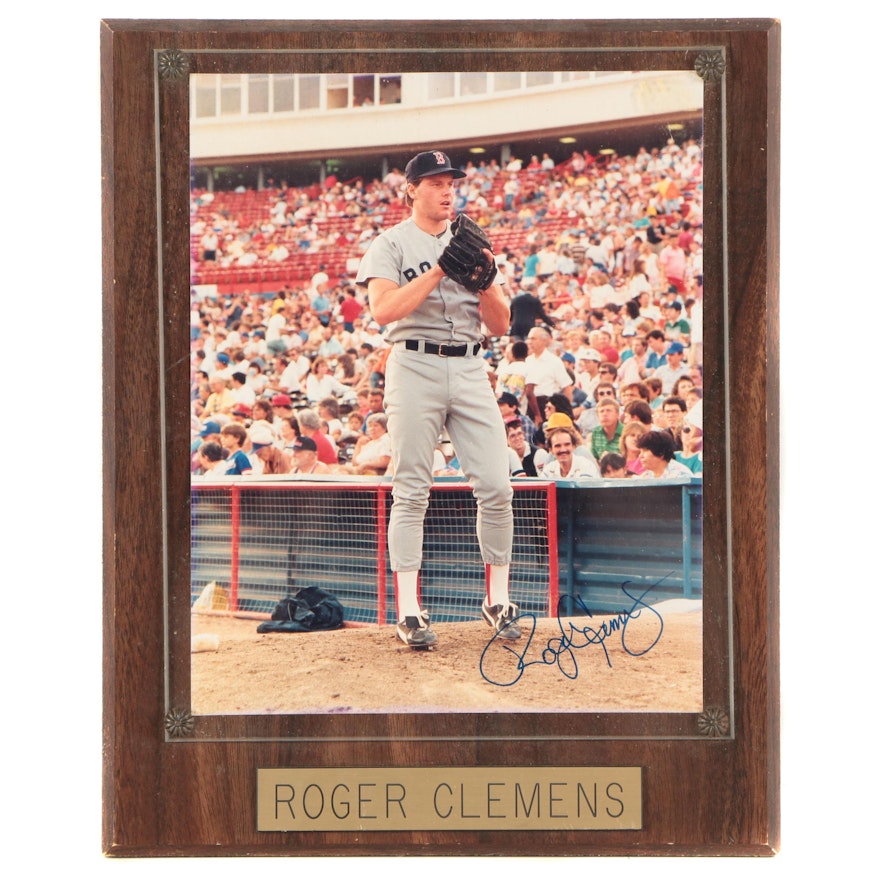 Roger Clemens Autographed Color Photograph