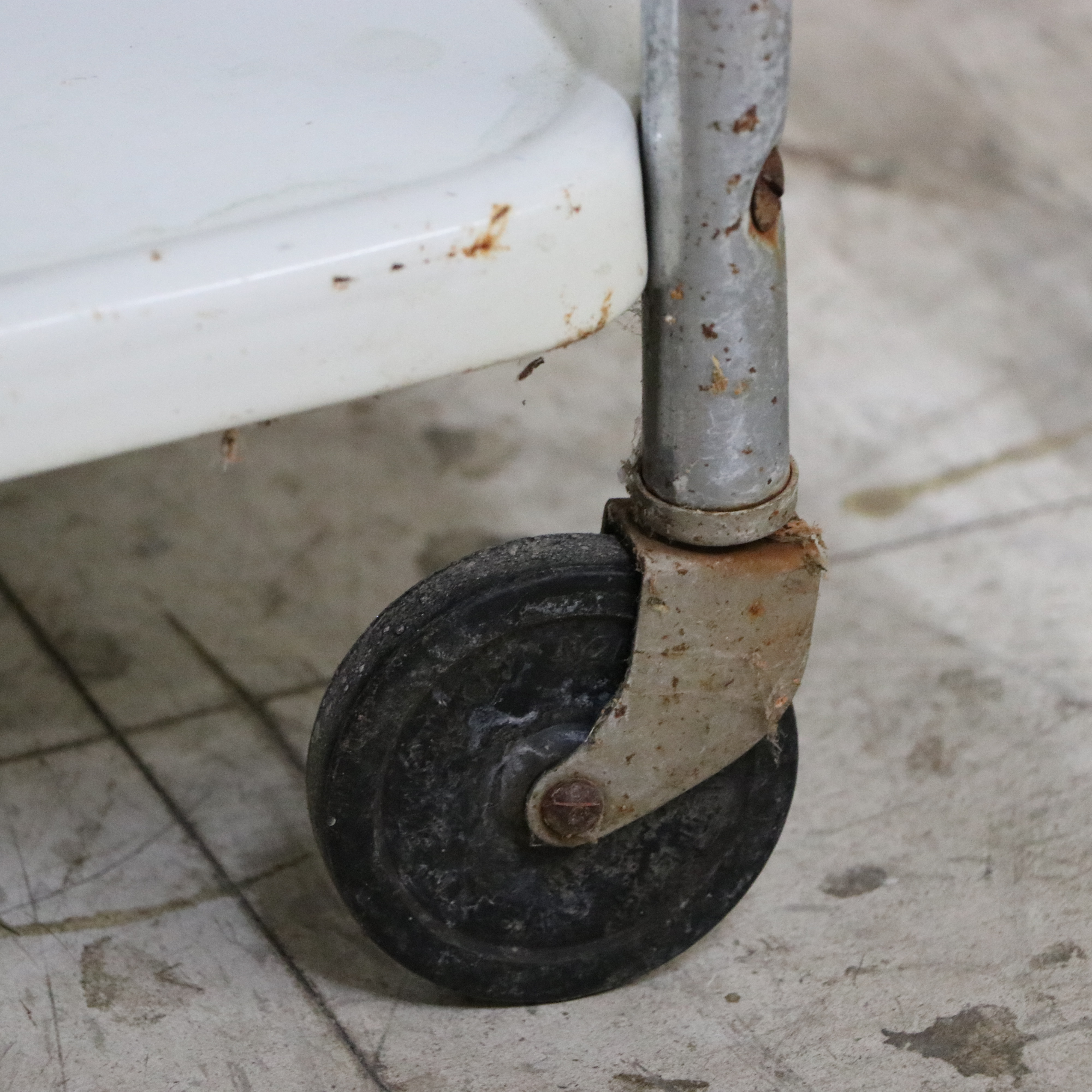 Vintage Enameled Steel Utility Cart