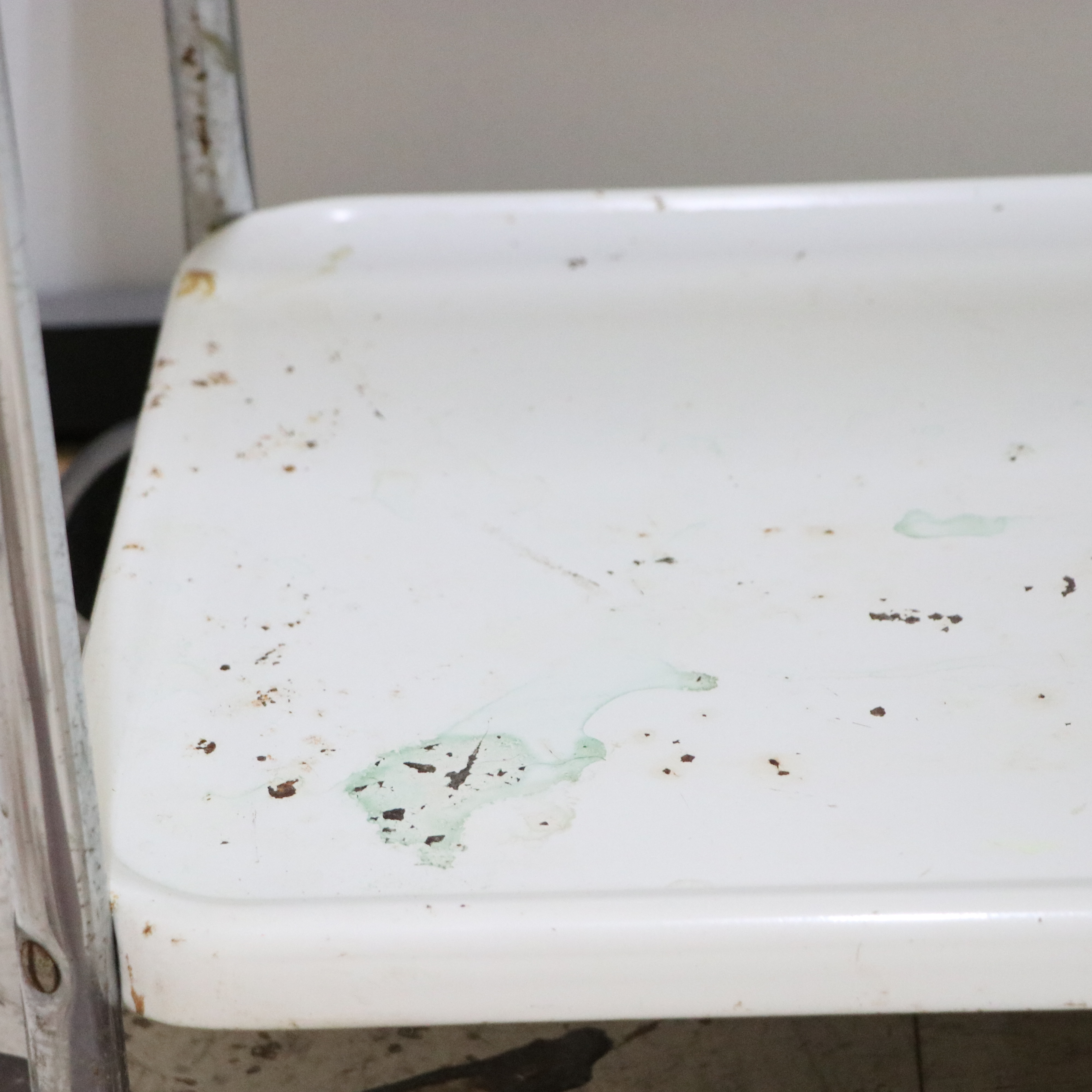 Vintage Enameled Steel Utility Cart