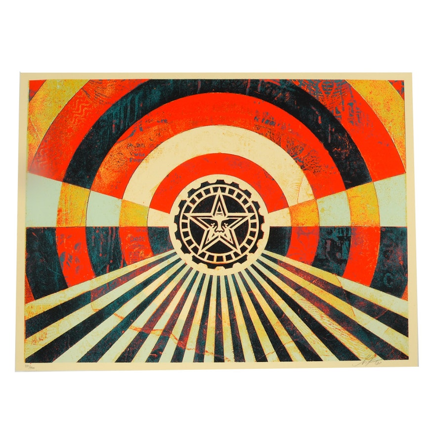 Shepard Fairey Limited Edition Serigraph "Tunnel Vision"