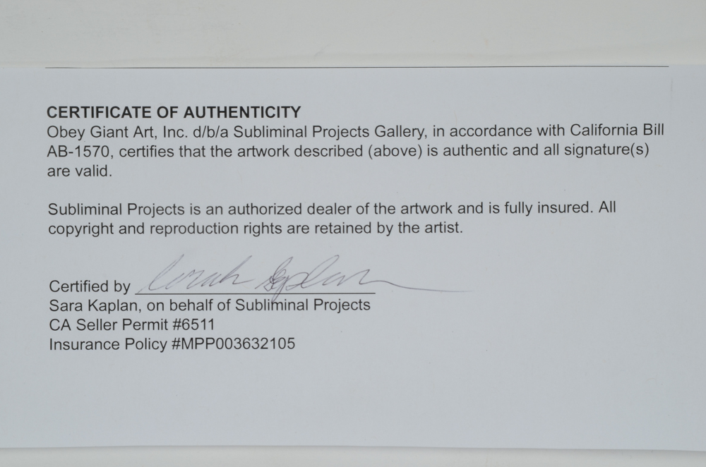 Ryan McGinness Limited Edition Serigraph "Sponsorship REDUX, 2010"