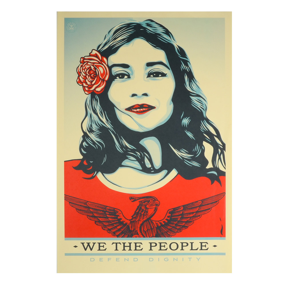 Shepard Fairey Offset Poster "We the People: Defend Dignity"