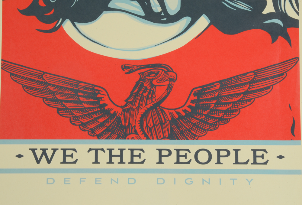Shepard Fairey Offset Poster "We the People: Defend Dignity"
