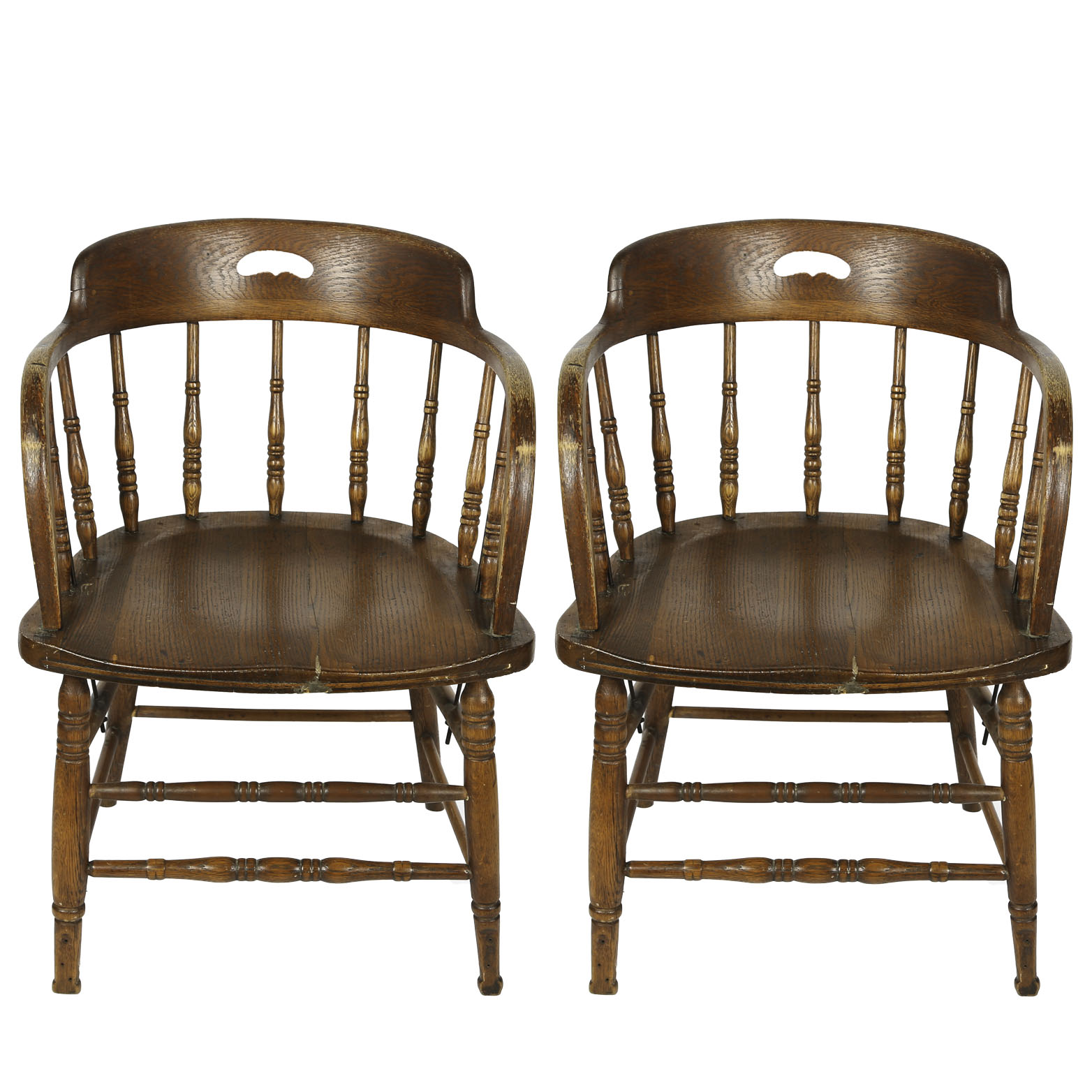 Vintage Colonial Revival Style Tavern Chairs