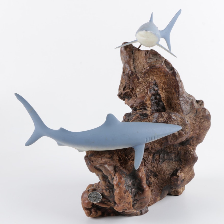 John Perry Mixed Media Sculpture of Aquatic Animals