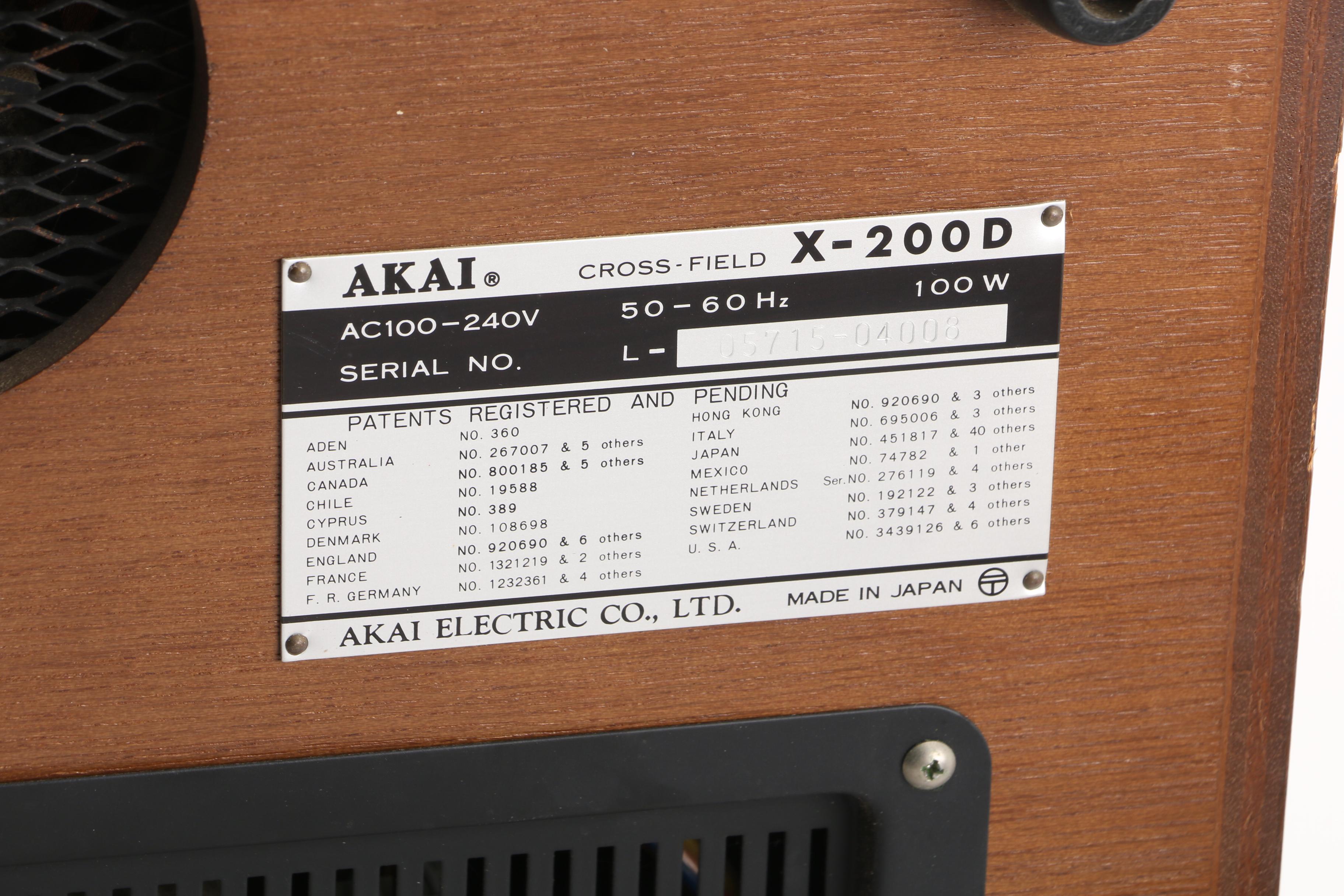 Akai X-200D Solid State Reel To Reel Tape Deck