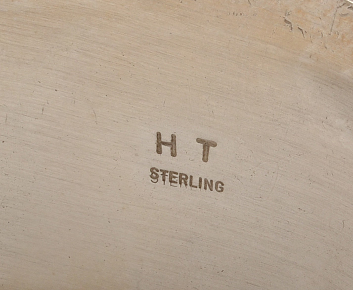 Herbert Tsosie Signed Sterling Silver Turquoise and Coral Cuff Bracelet