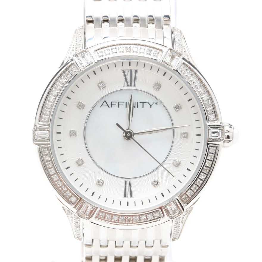 Affinity Mother of Pearl and Diamond Wristwatch