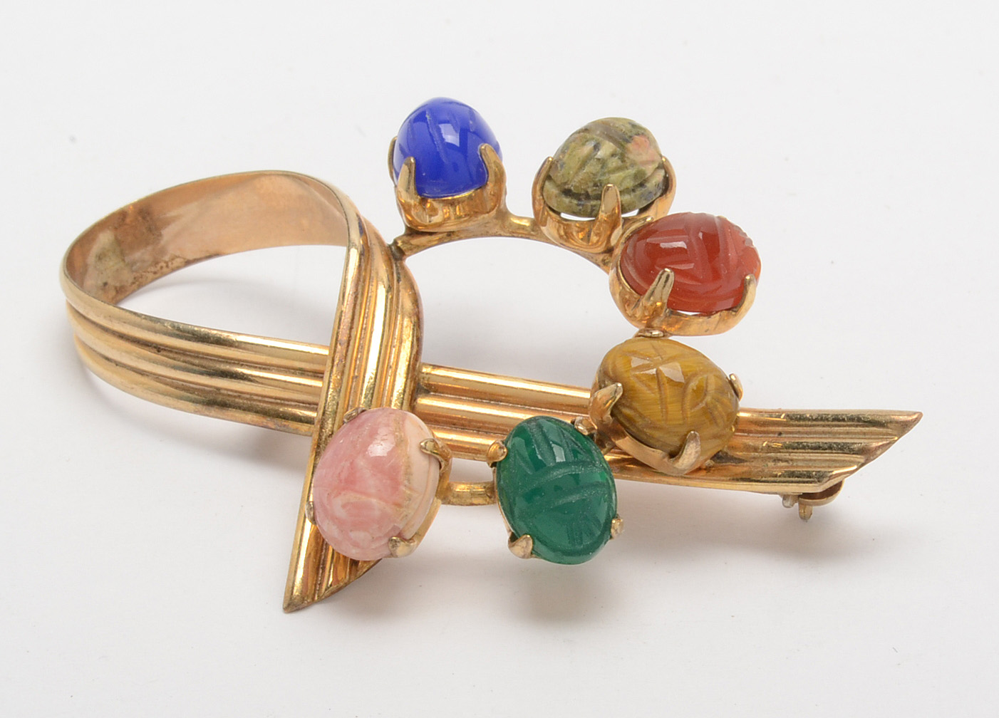 Vintage Gold-Filled Scarab Jewelry