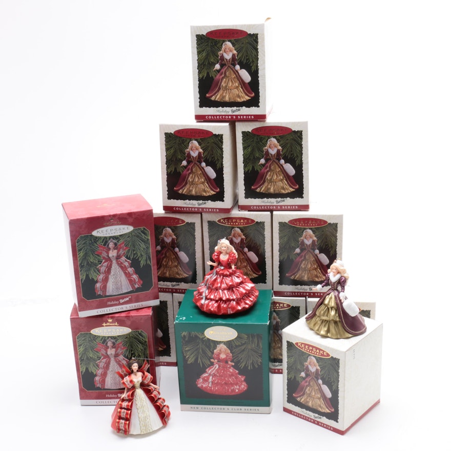 Handcrafted Holiday Barbie Keepsake Ornaments