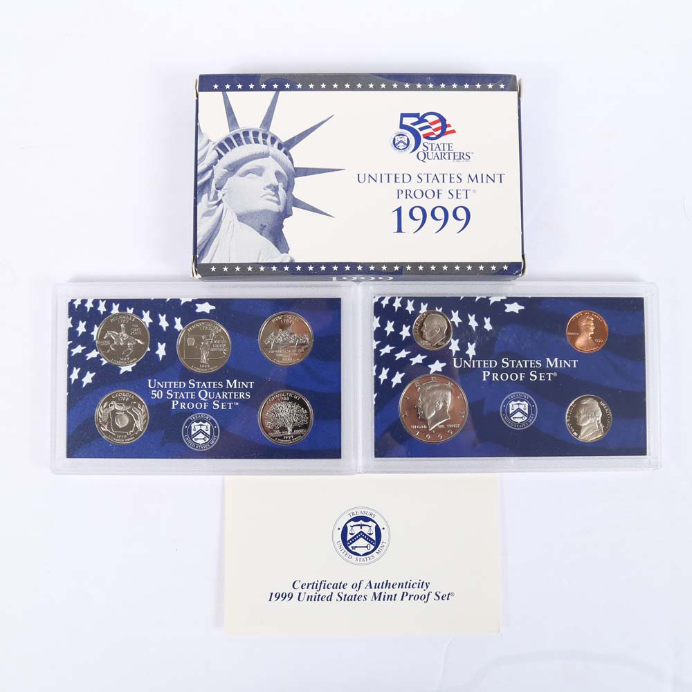 1999 United States Proof Set and 2001 United States Proof Set