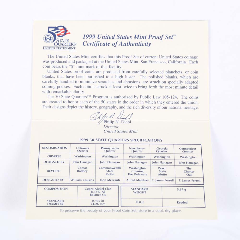 1999 United States Proof Set and 2001 United States Proof Set