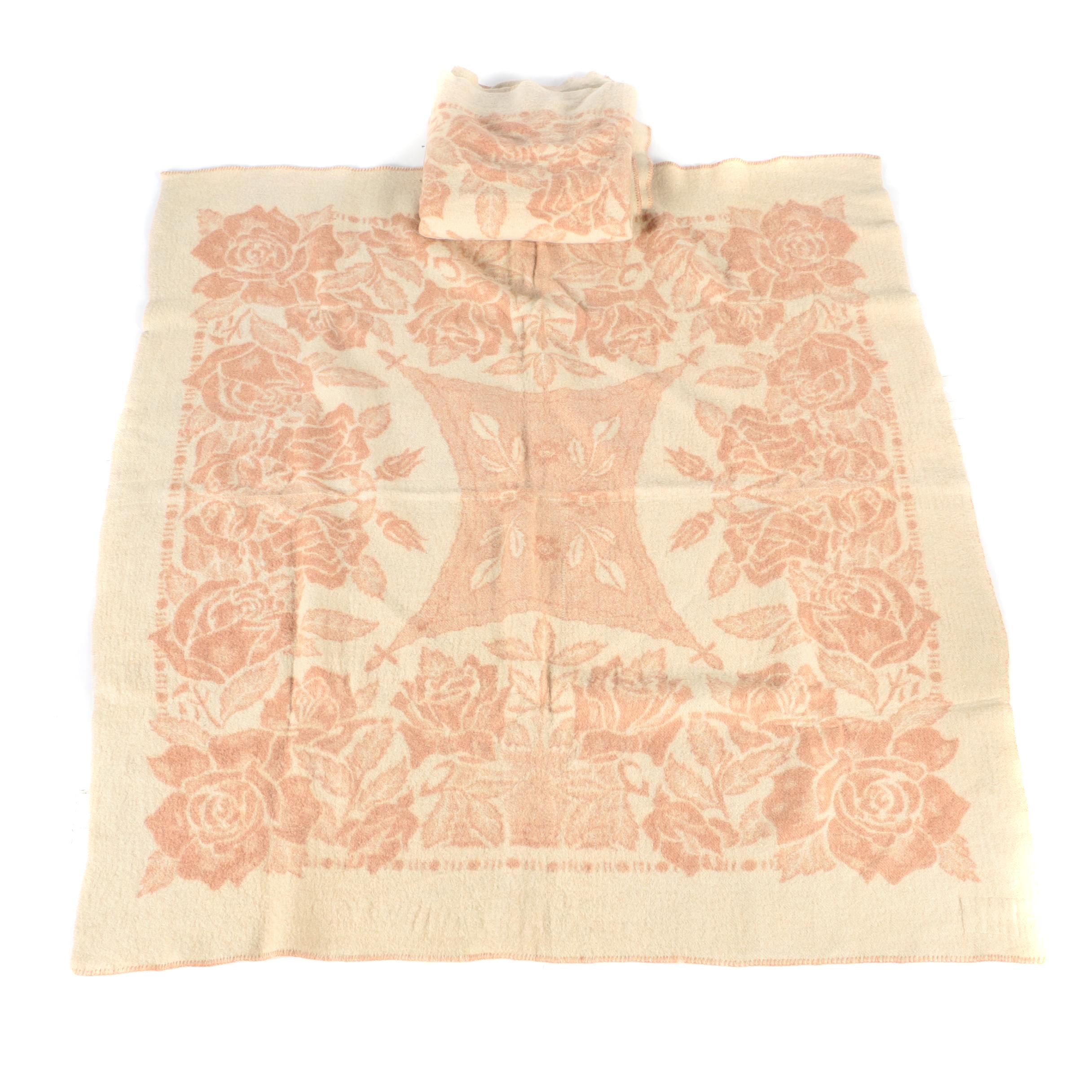 Pair of Vintage Orr Health Wool Blankets by the Orr Felt & Blanket Co.