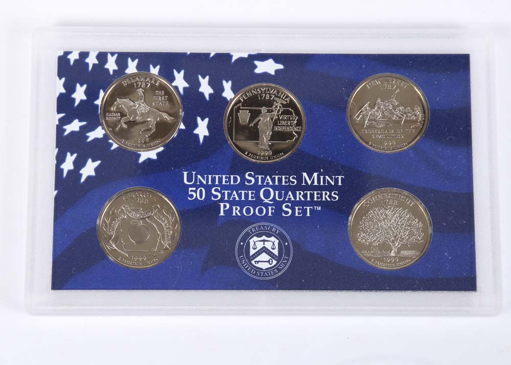 1999 United States Mint Proof Set and 2001 United States Mint Proof Set