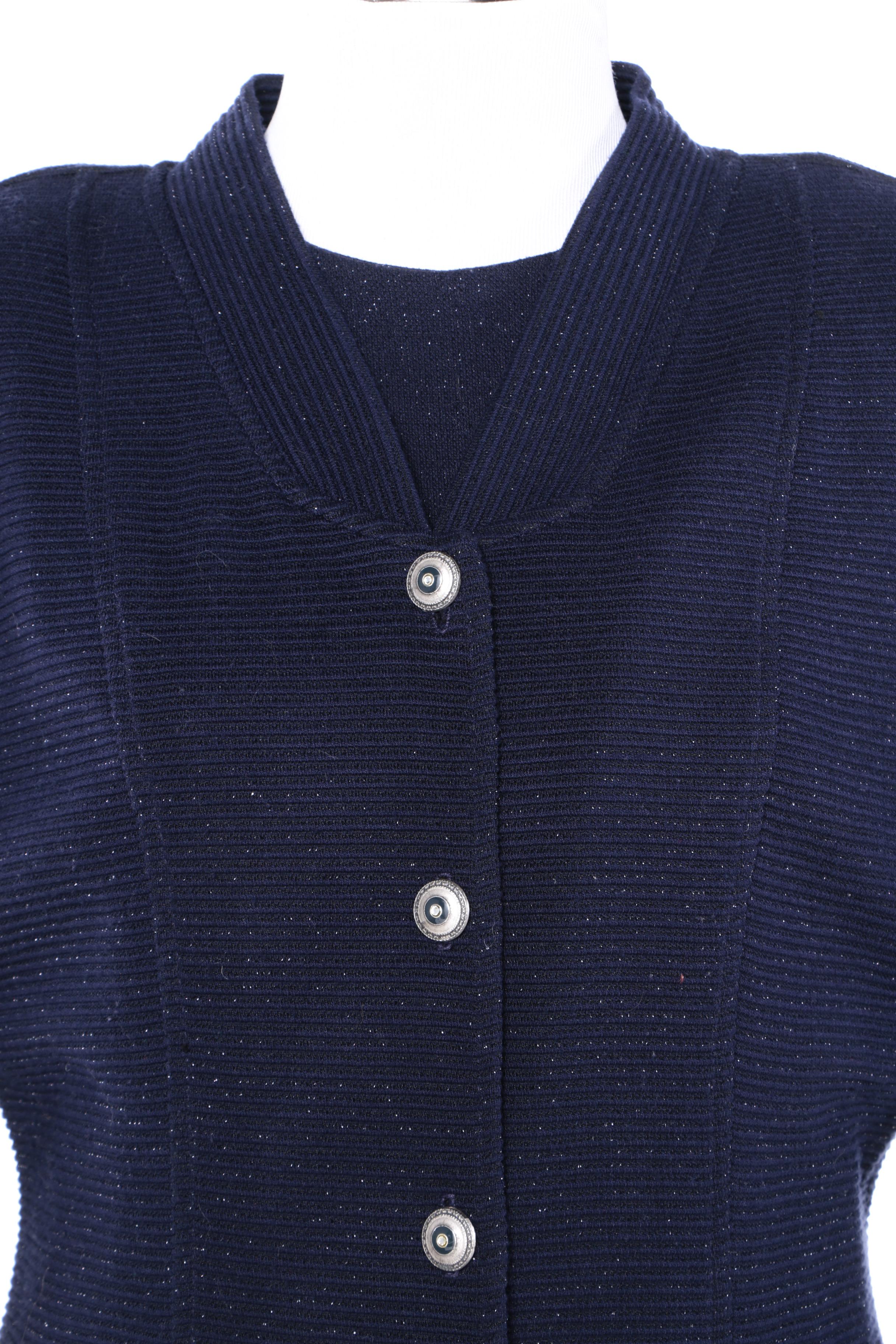 Women's Vintage Popovitch & Company Navy Skirt Suit