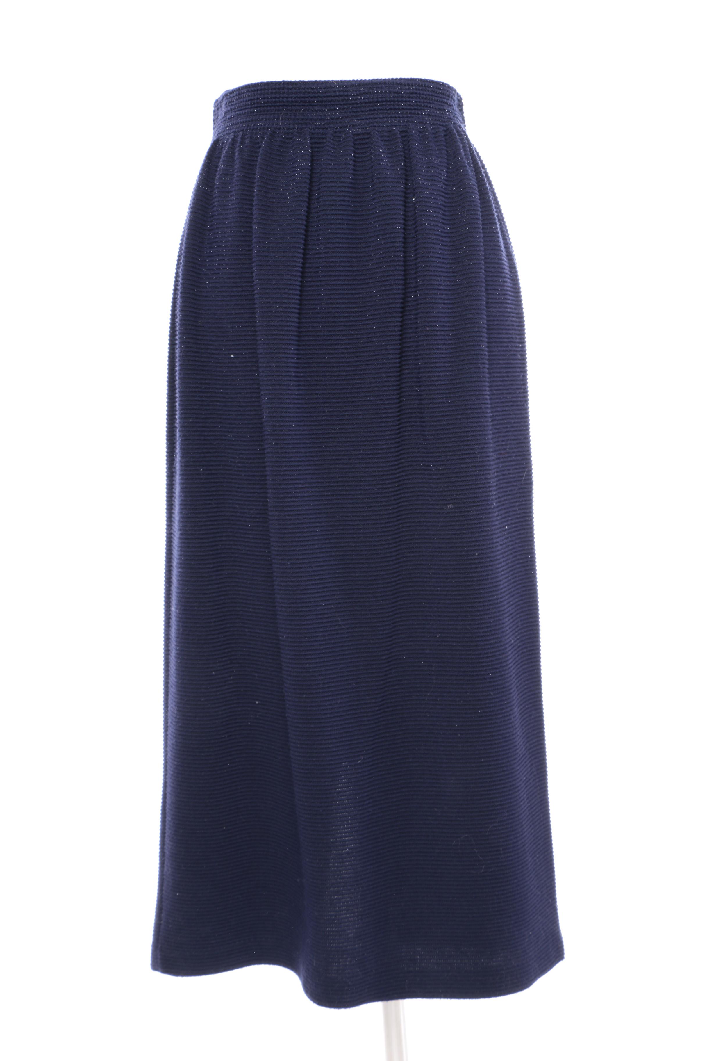 Women's Vintage Popovitch & Company Navy Skirt Suit