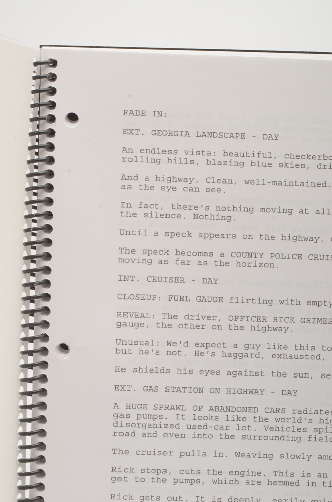 Norman Reedus Signed "Walking Dead" Script with COA