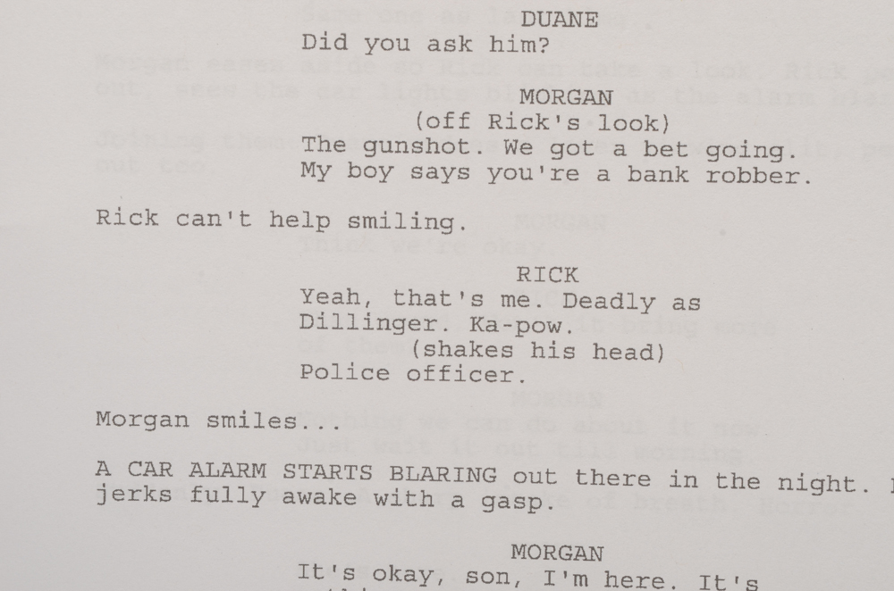 Norman Reedus Signed "Walking Dead" Script with COA