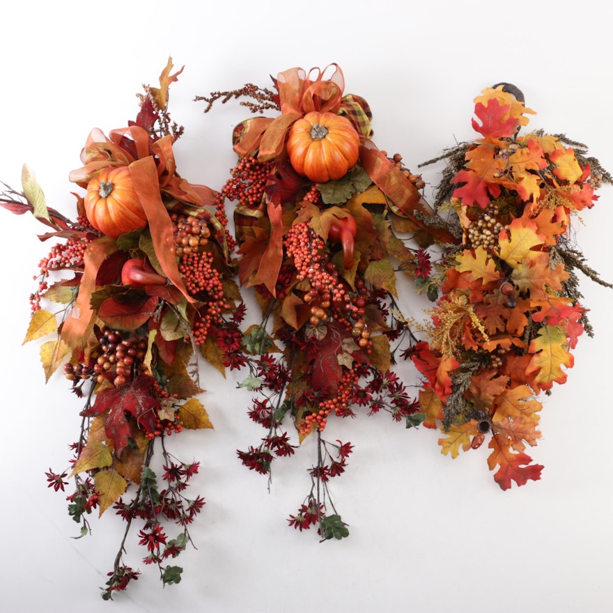 Autumn Themed Artificial Plants and Decorations