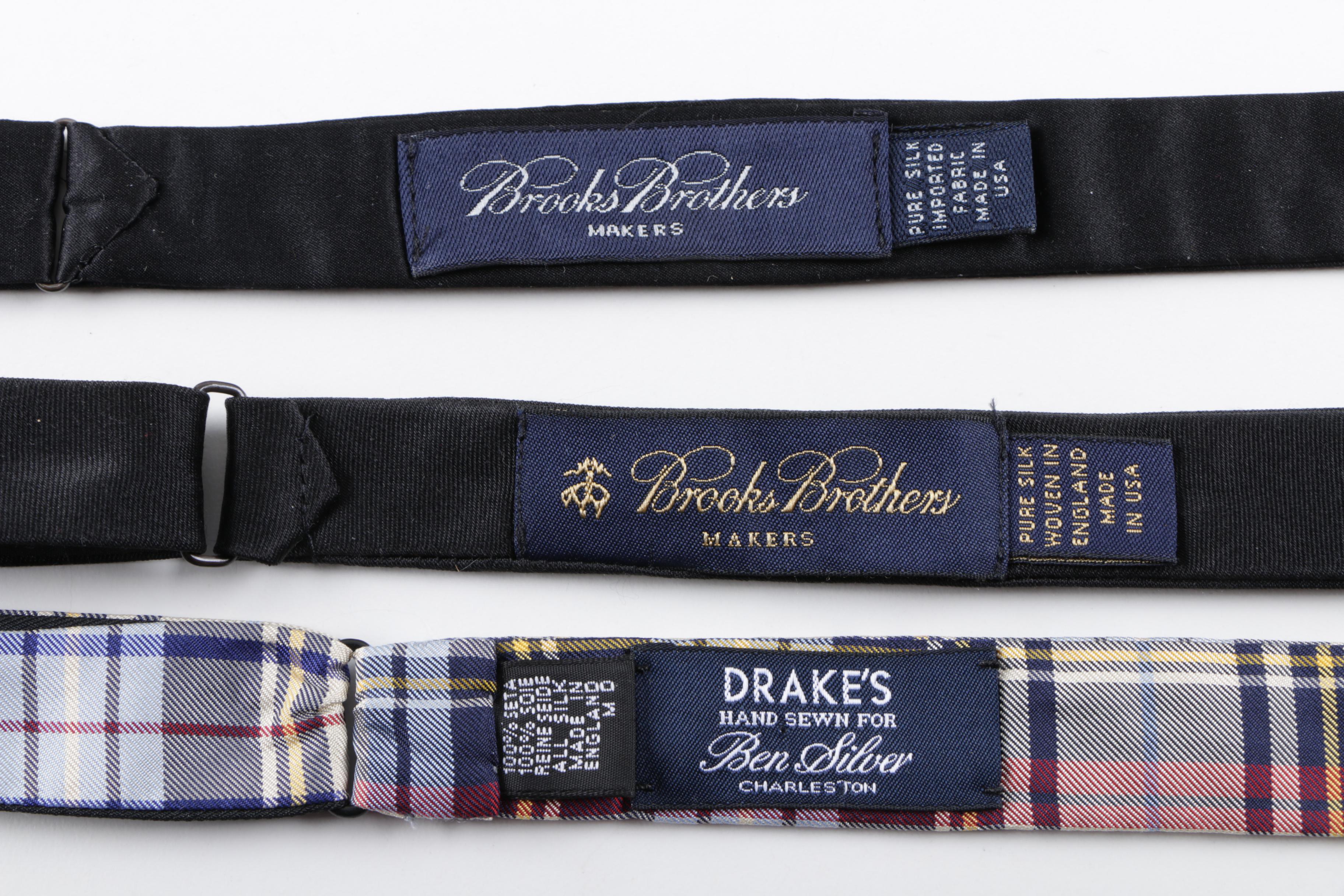 Neckties and Bow Ties Including Brooks Brothers and Vineyard Vines