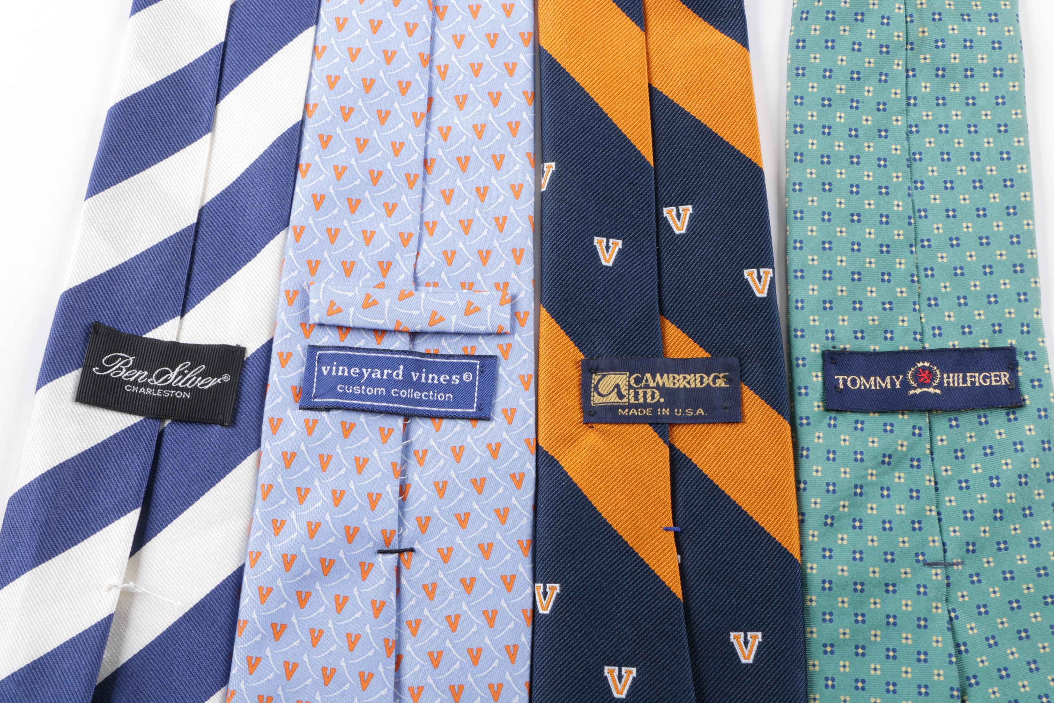 Neckties and Bow Ties Including Brooks Brothers and Vineyard Vines