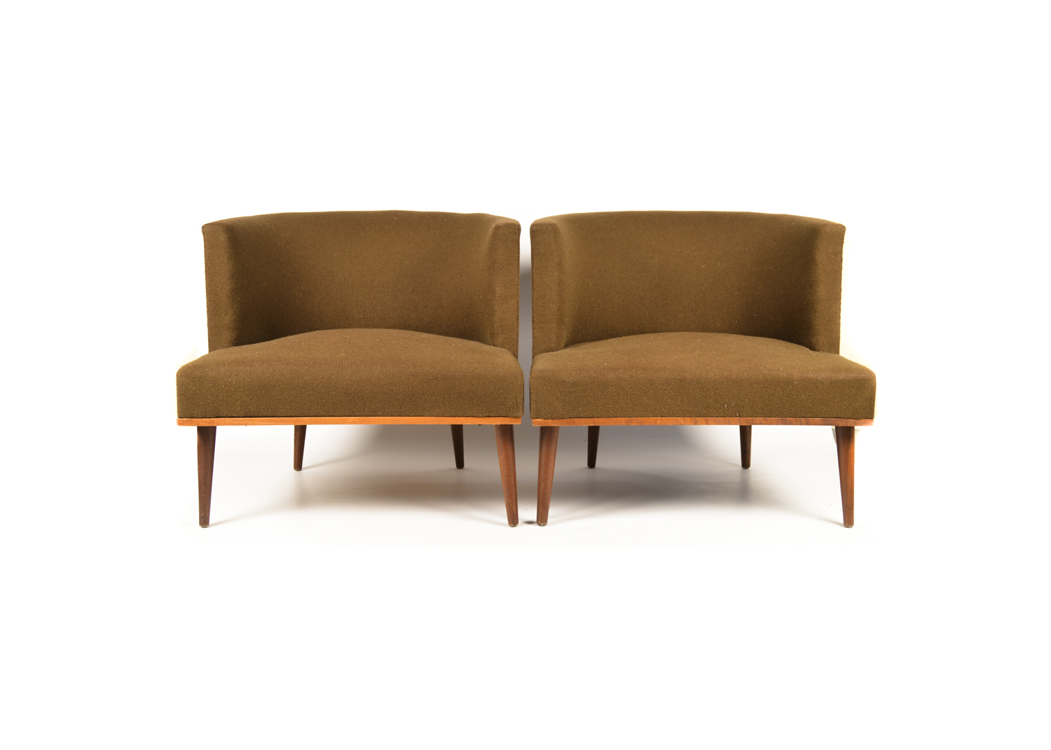 Mid Century Modern Barrel Back Chairs