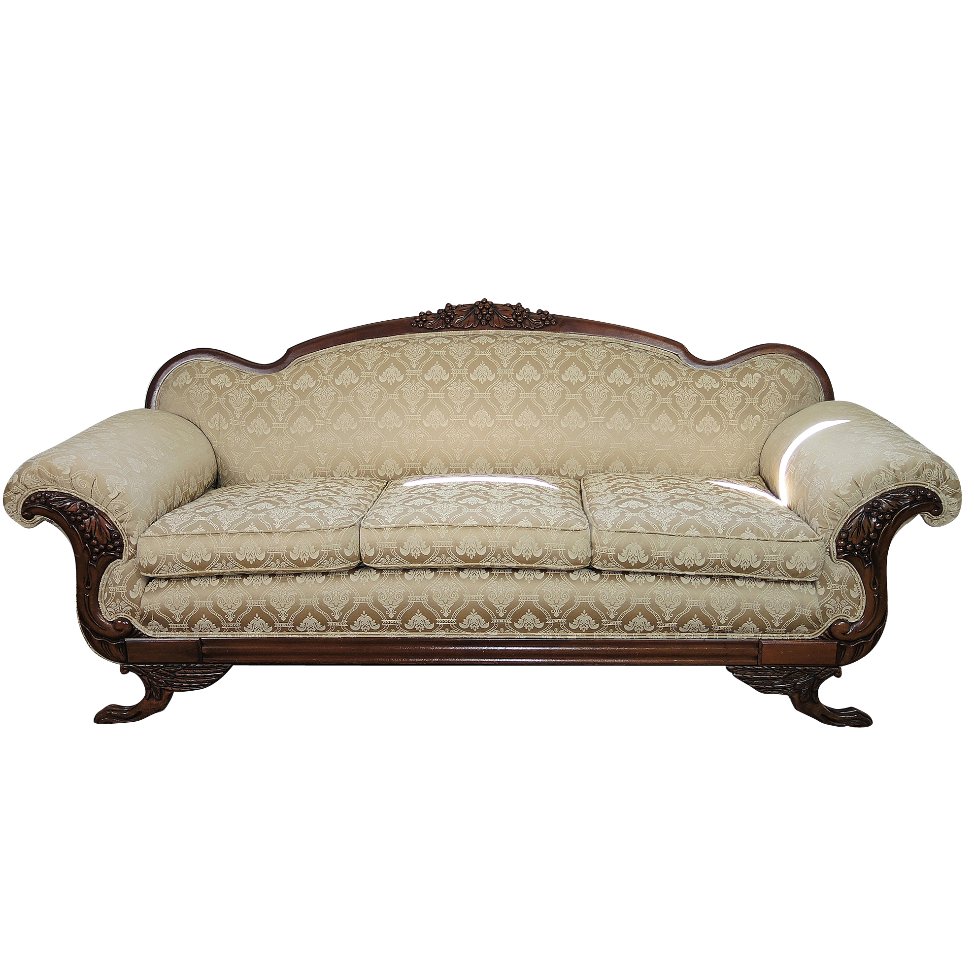 Duncan Phyfe Style Antique Sofa